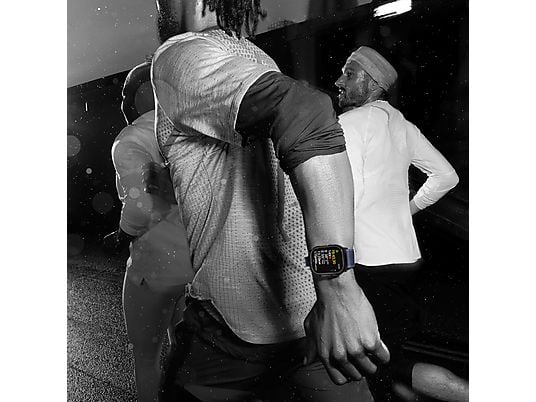 Apple Watch Ultra 2 (2024), GPS + Cellular, 49 mm, Caja de Titanio Negro, Gesto doble toque, Correa Titanium Milanese Loop Negra, Talla S