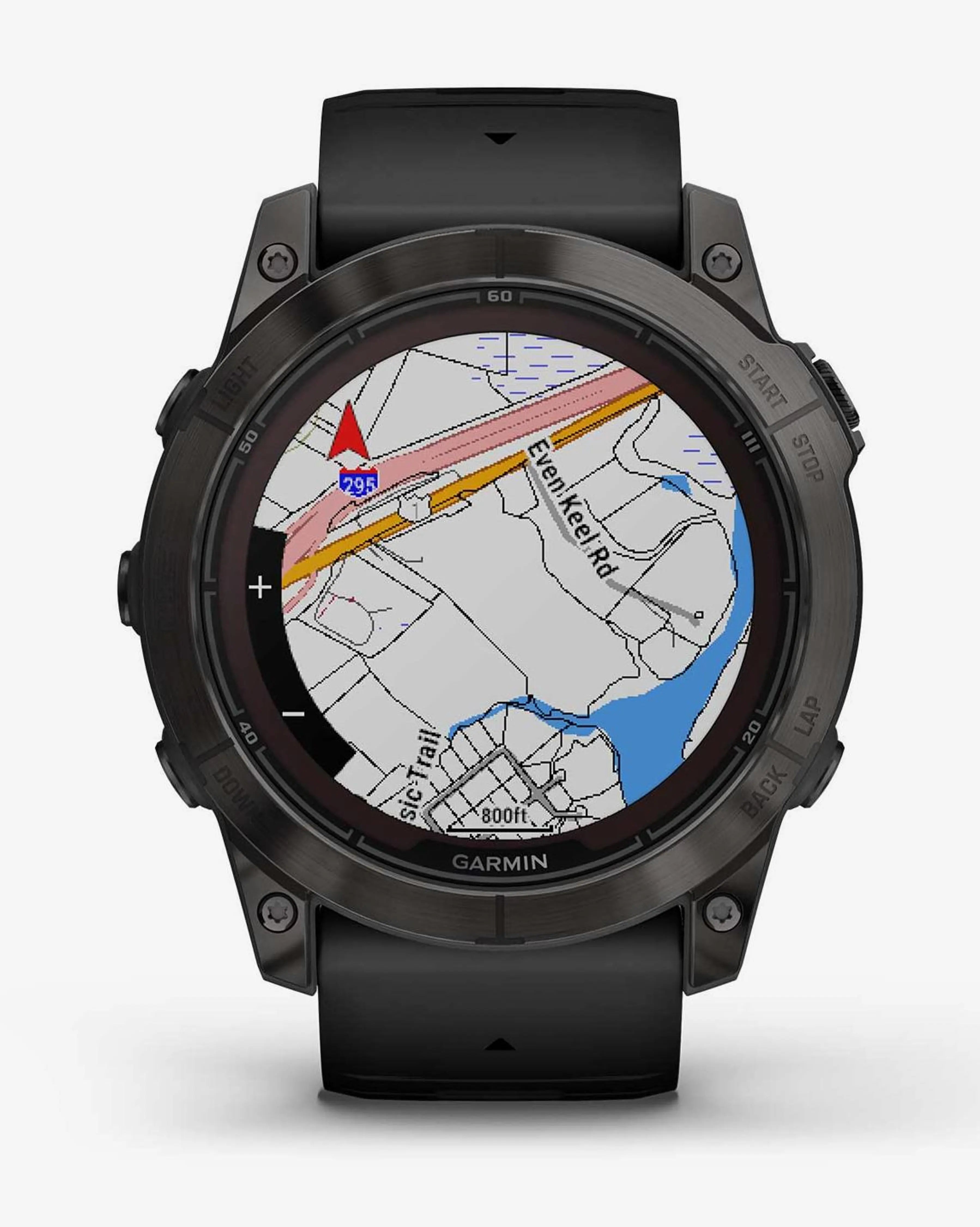 Garmin Fenix 7X Pro Zafiro Solar Titanio gris carbón correa negro