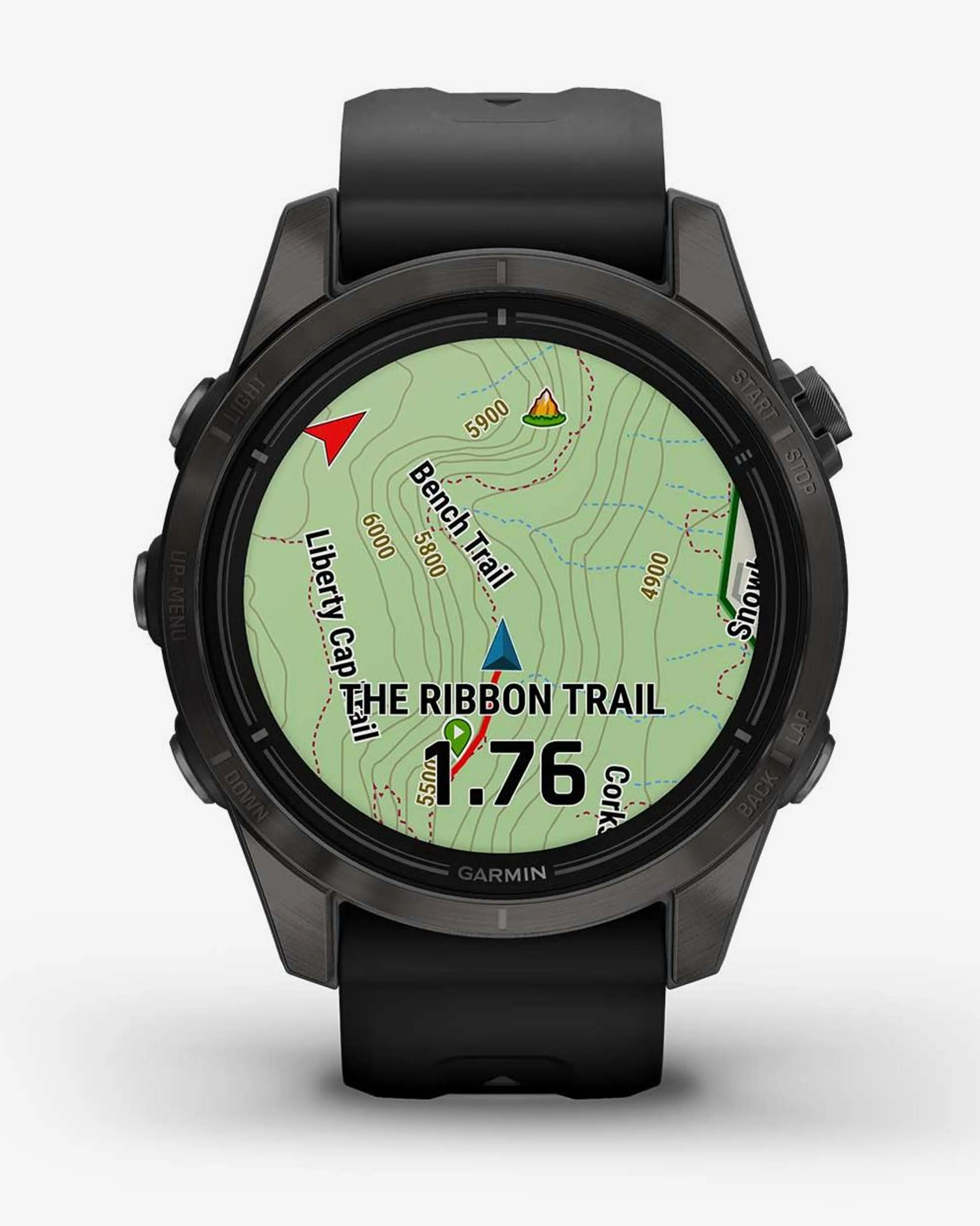 Garmin EPIX 2 PRO Zafiro 42mm Titanio DLC gris carbón correa negro