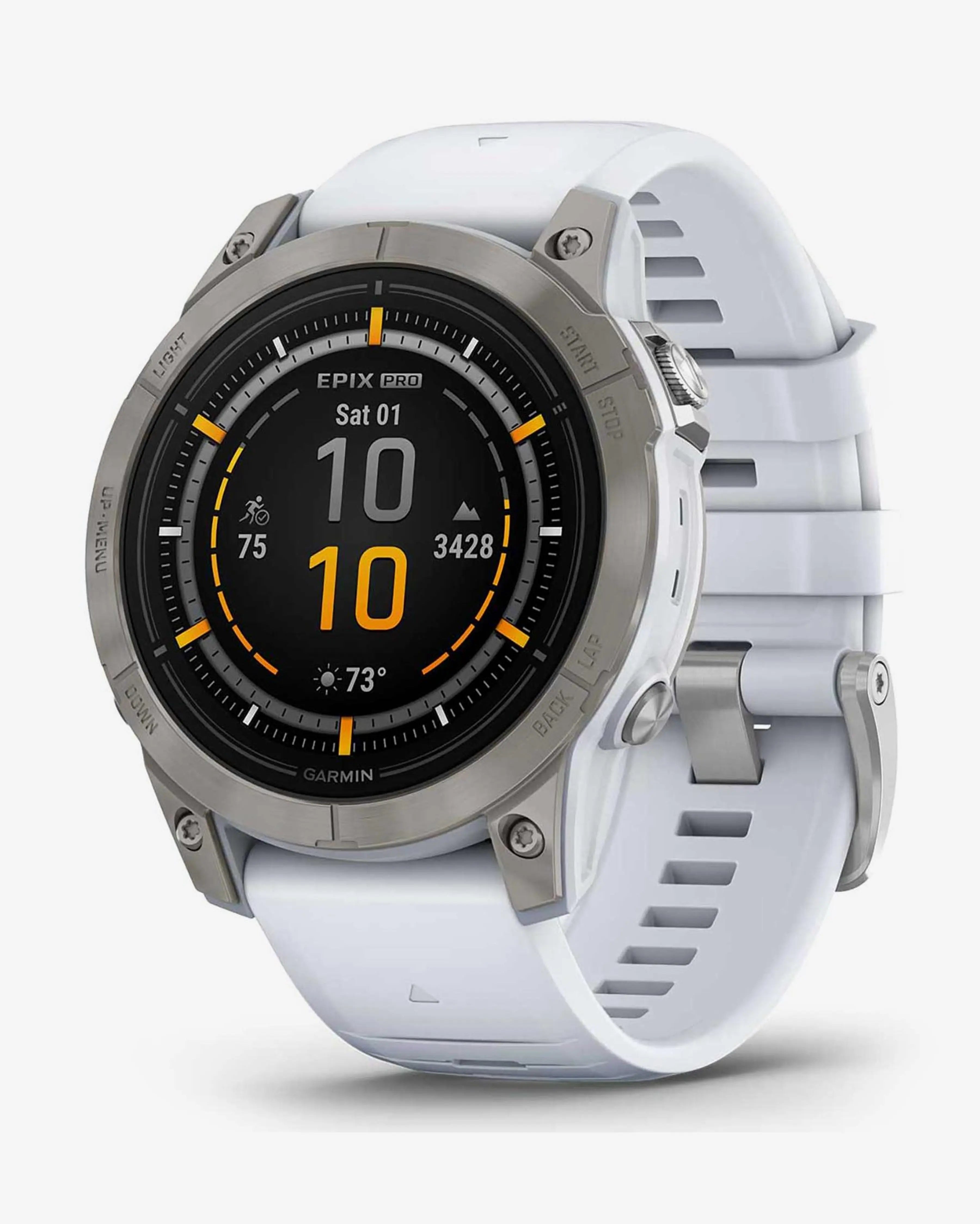 Bracelete em titânio branco para Garmin EPIX 2 PRO Sapphire 47 mm