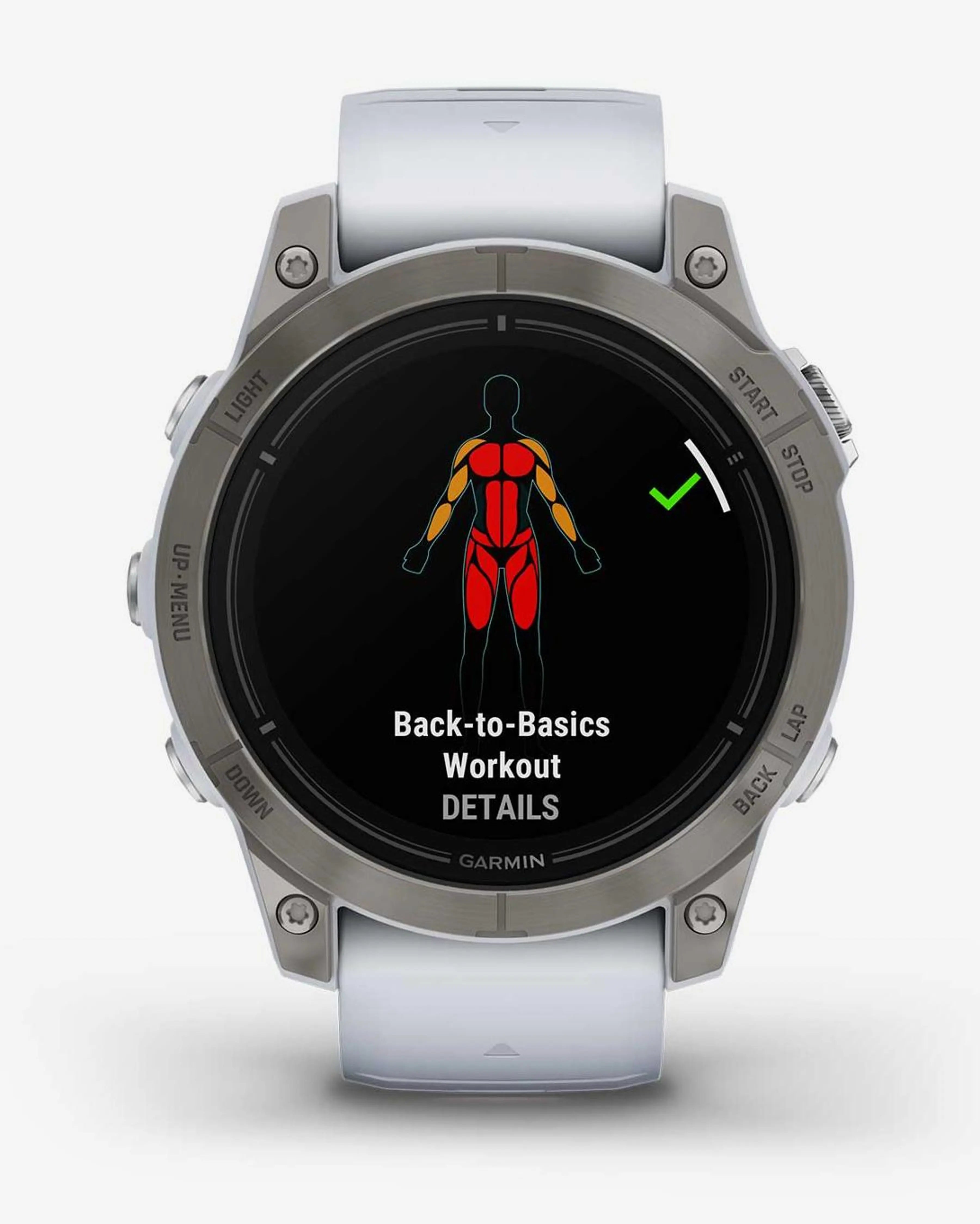 Bracelete em titânio branco para Garmin EPIX 2 PRO Sapphire 47 mm