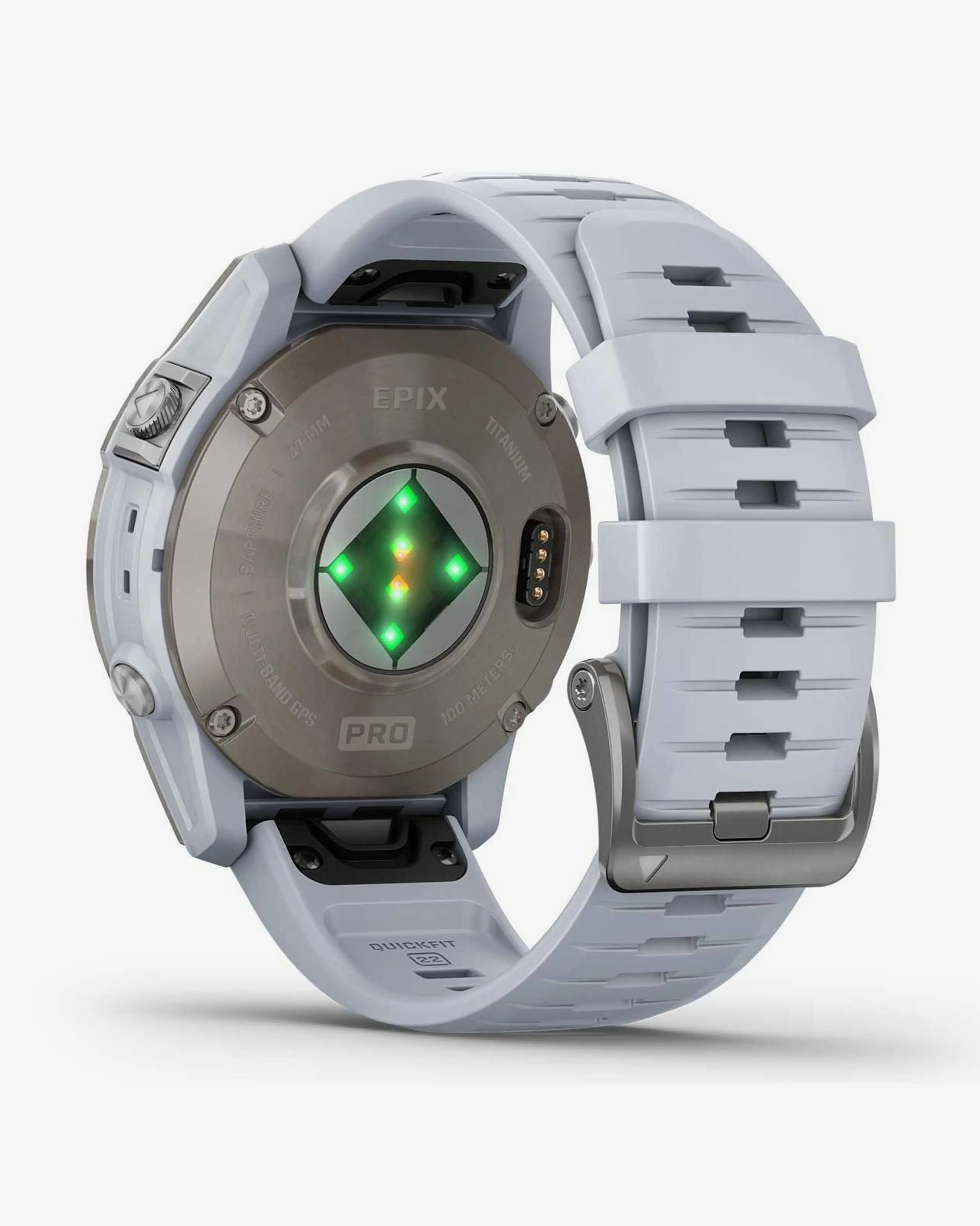Bracelete em titânio branco para Garmin EPIX 2 PRO Sapphire 47 mm