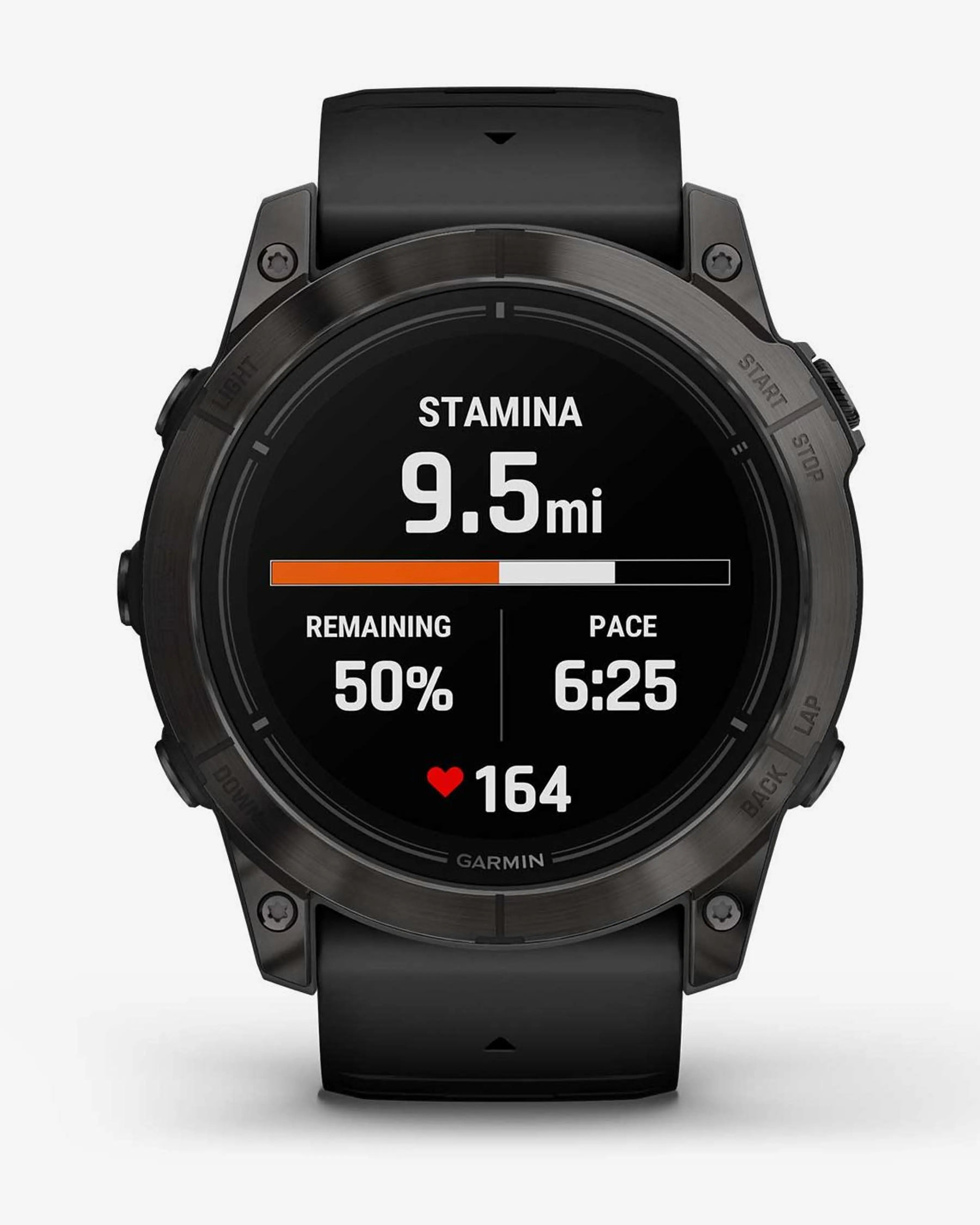 Garmin EPIX 2 PRO Zafiro 51 mm Titanio DLC gris carbón correa negro