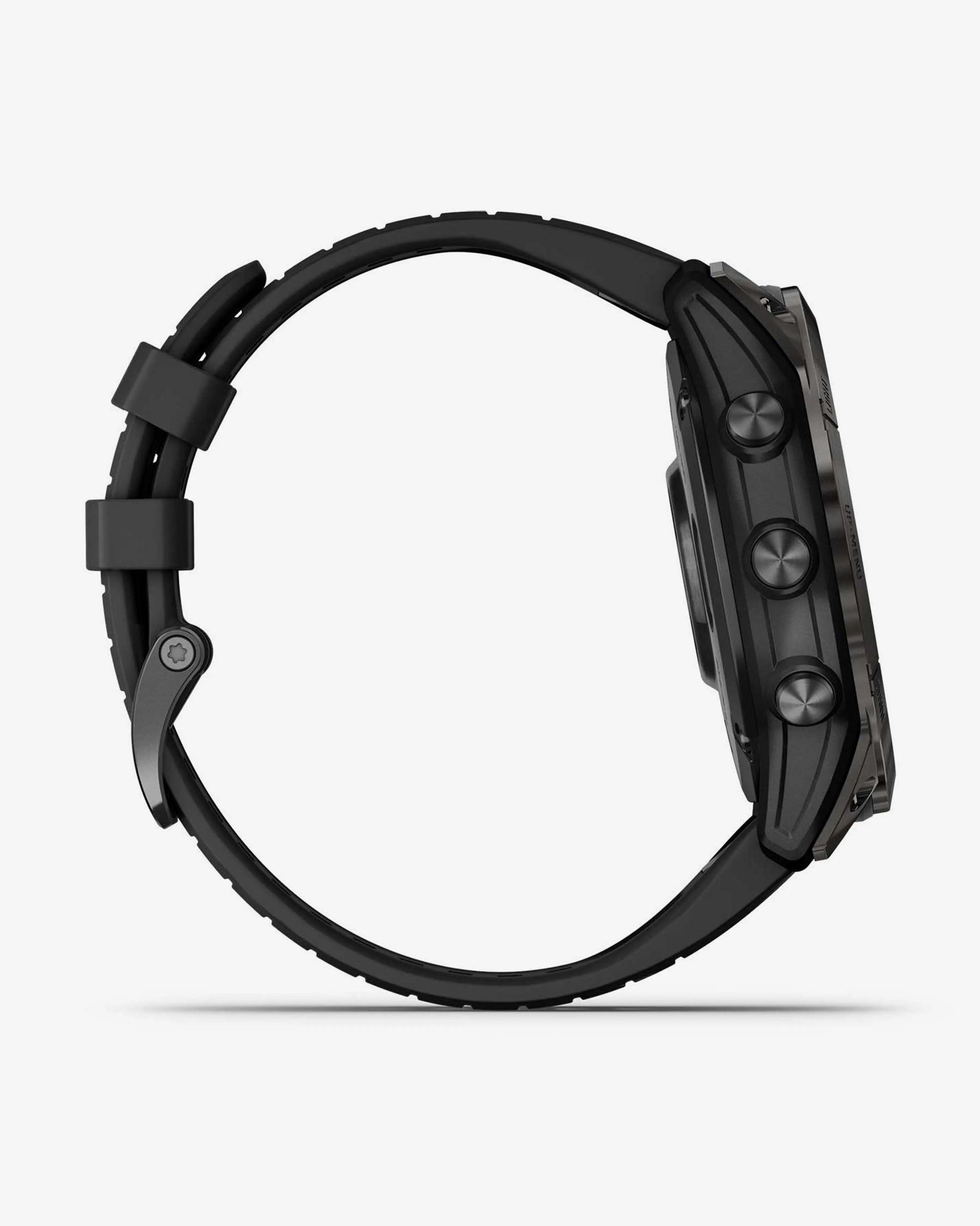 Bracelete Garmin EPIX 2 PRO Sapphire 51 mm em titânio DLC cinzento carbono e preto