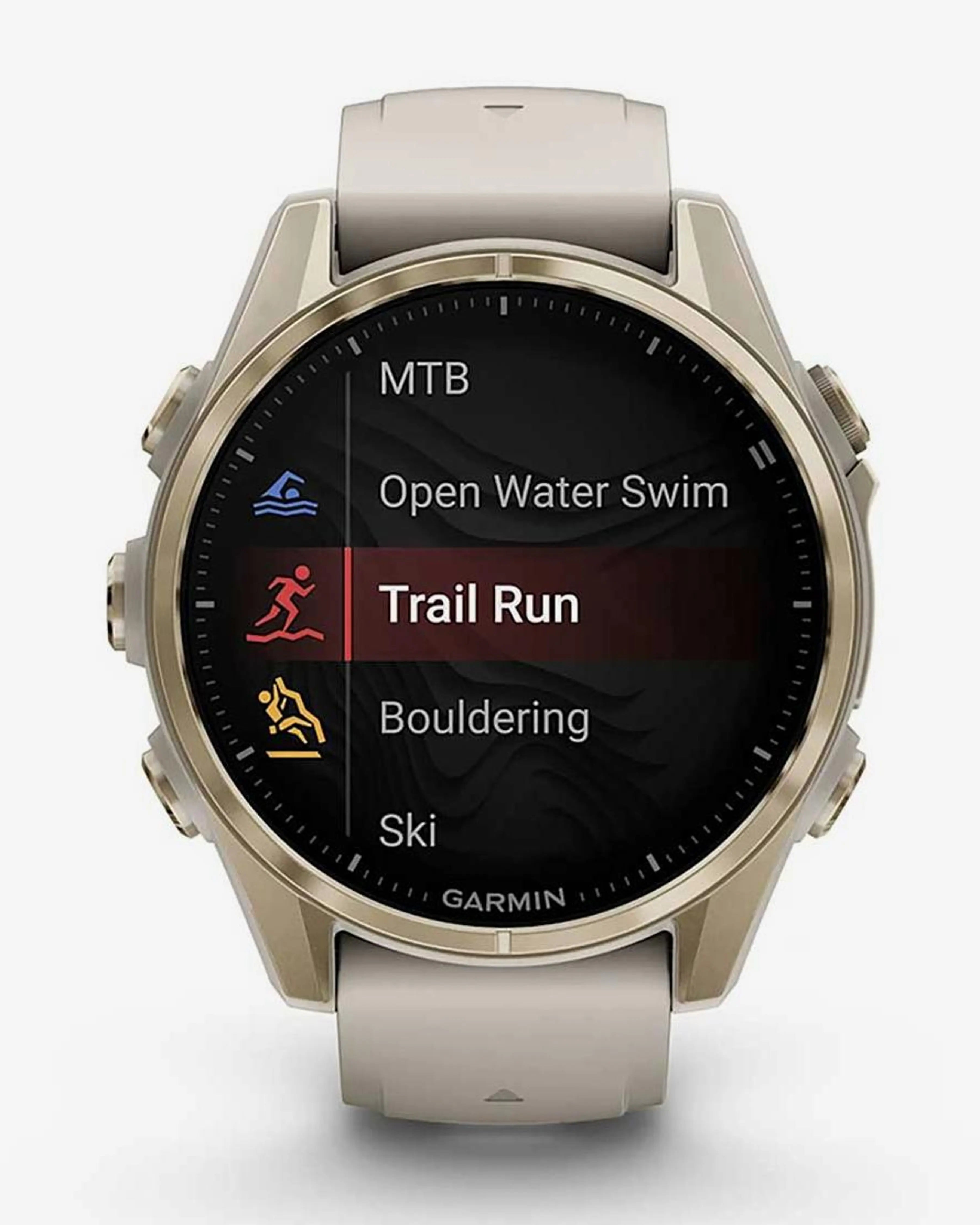 Pulseira bege dourada para Garmin Fenix 8 AMOLED Sapphire 43mm