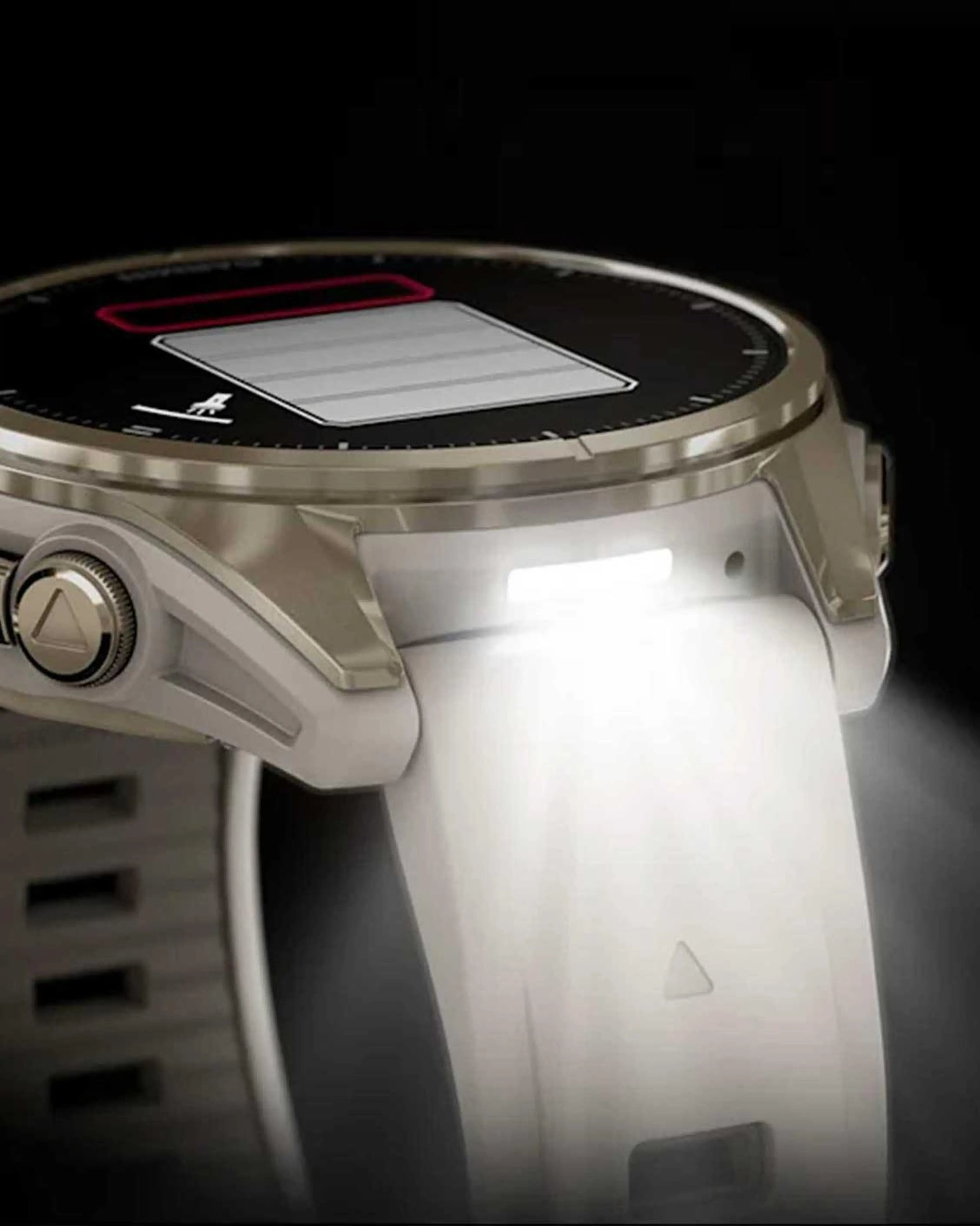 Pulseira bege dourada para Garmin Fenix 8 AMOLED Sapphire 43mm