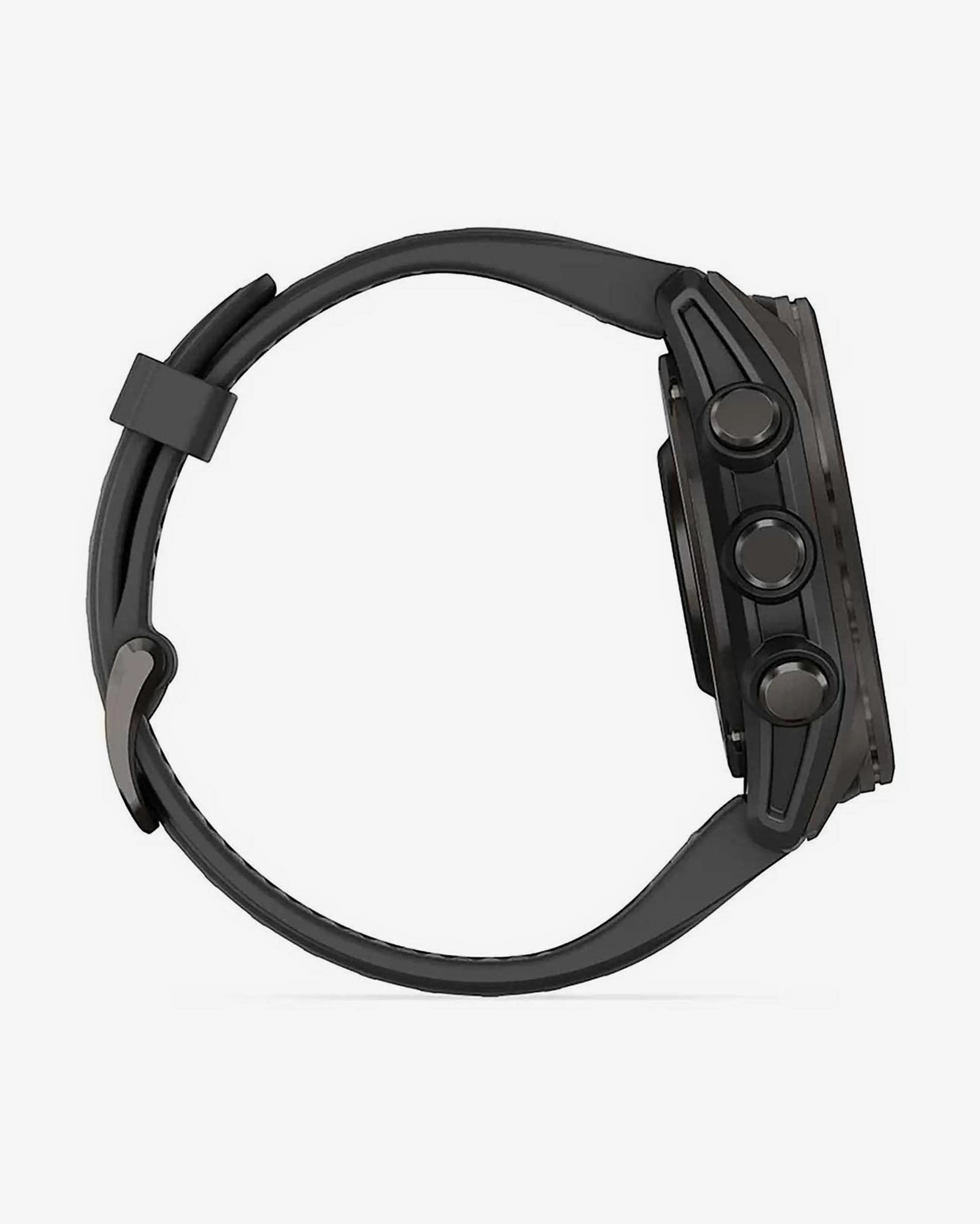 Bracelete Garmin Fenix 8 AMOLED Sapphire 43mm em titânio, cinzento carbono e preto