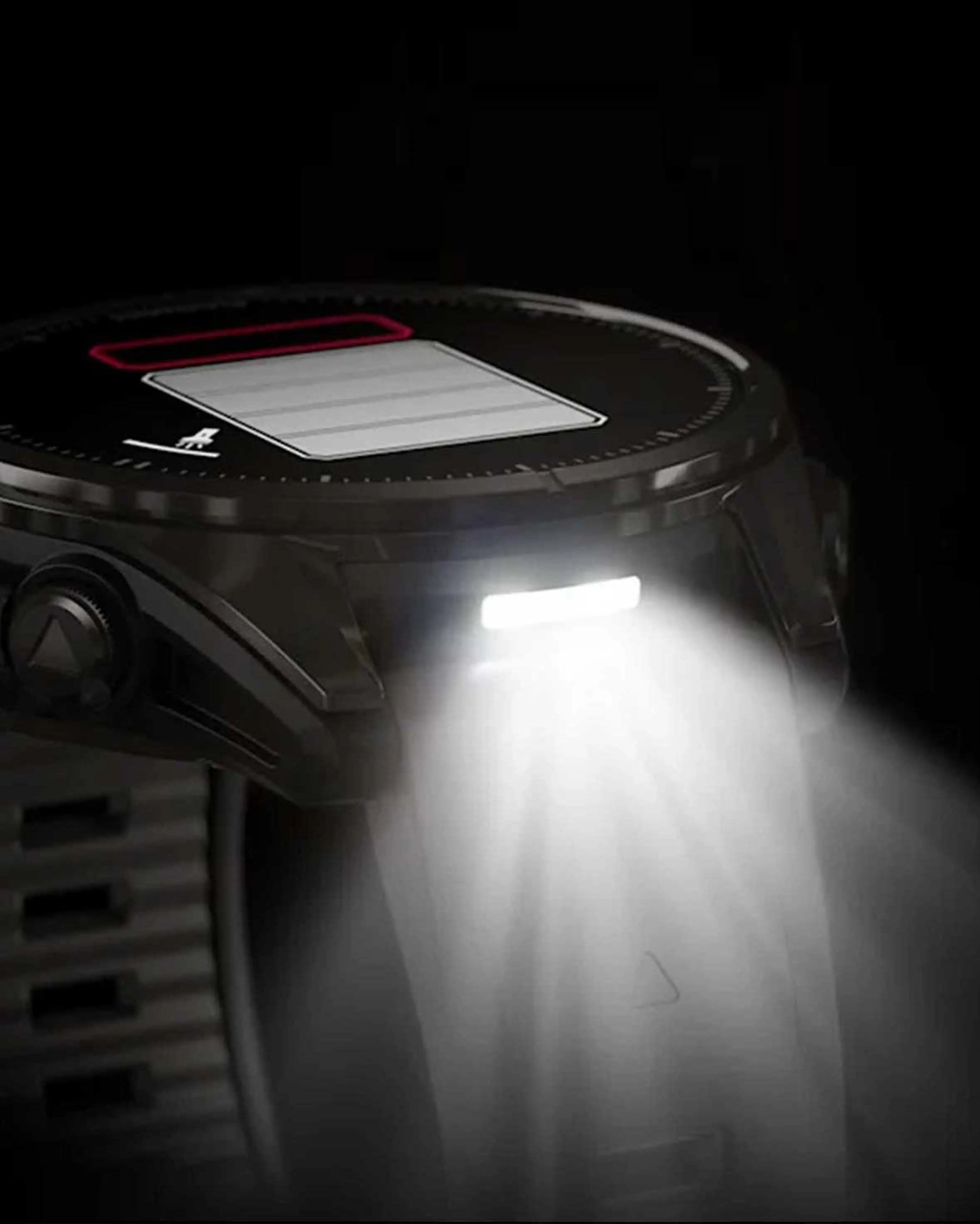 Bracelete Garmin Fenix 8 AMOLED Sapphire 43mm em titânio, cinzento carbono e preto