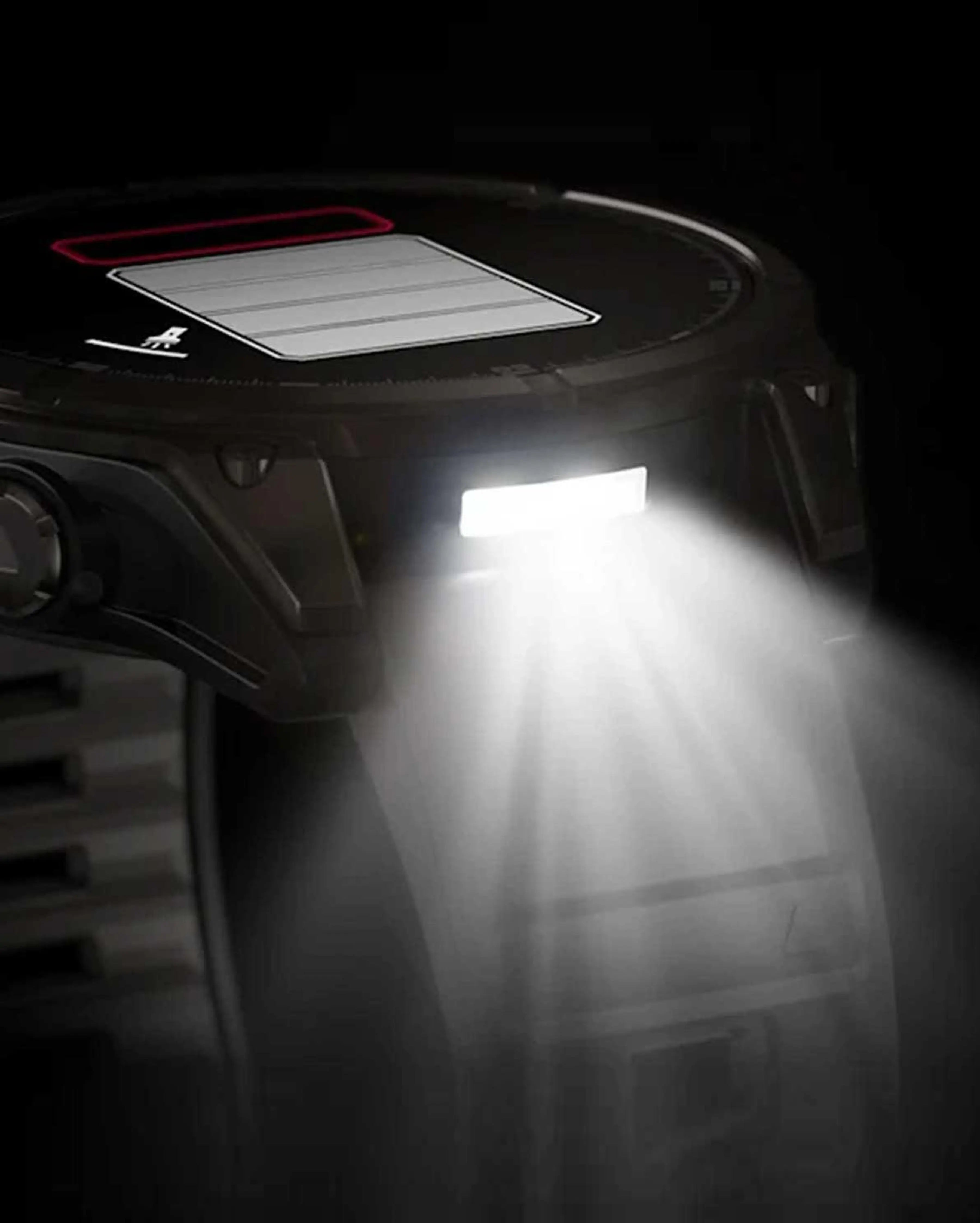 Bracelete preta e titânio com revestimento em cinza carbono para Garmin Fenix 8 AMOLED Sapphire 47mm