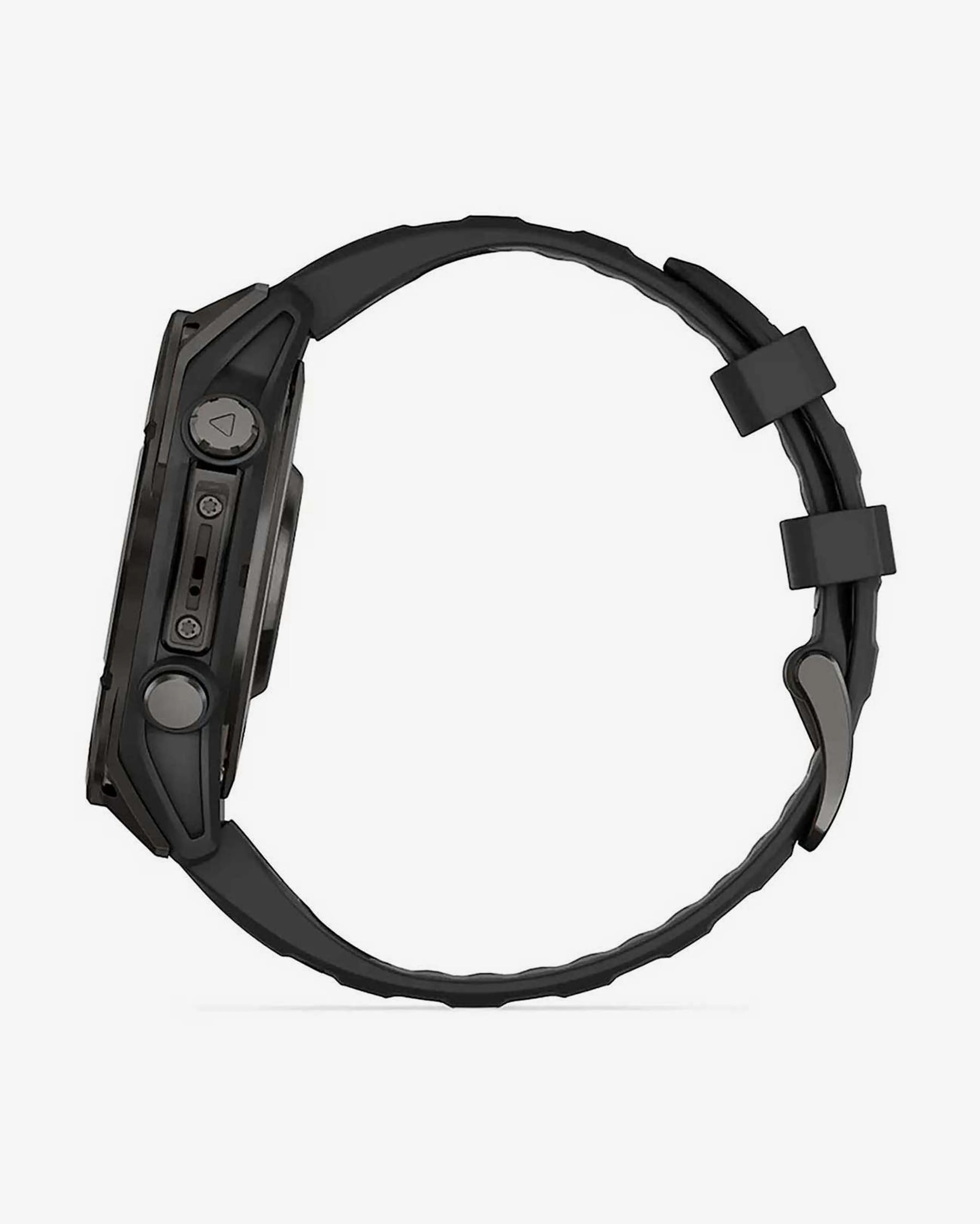 Garmin Fenix 8 AMOLED Zafiro 47 mm Titanio gris carbón correa negro