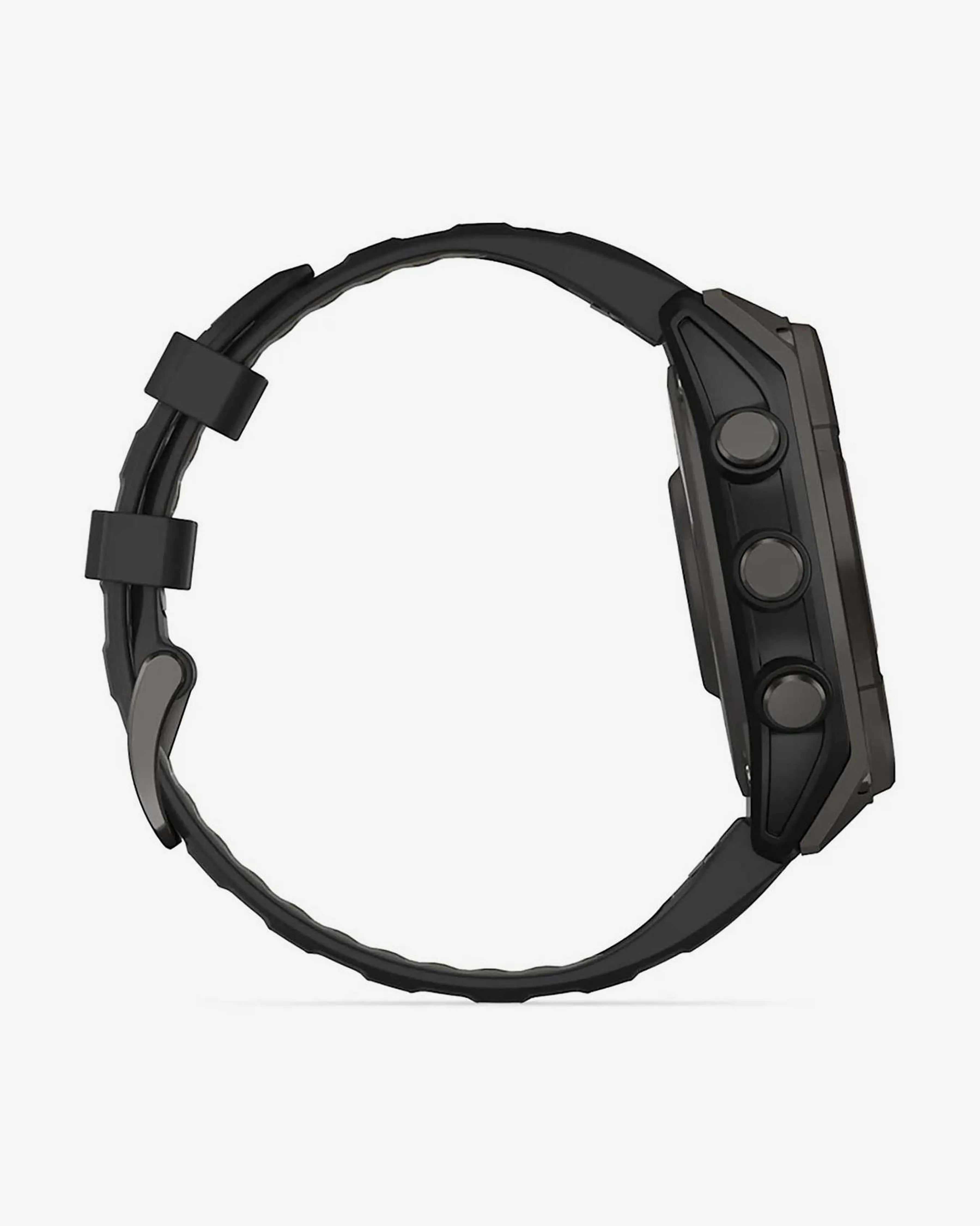 Bracelete Garmin Fenix 8 Sapphire Solar 47mm em titânio, cinzento carbono e preto