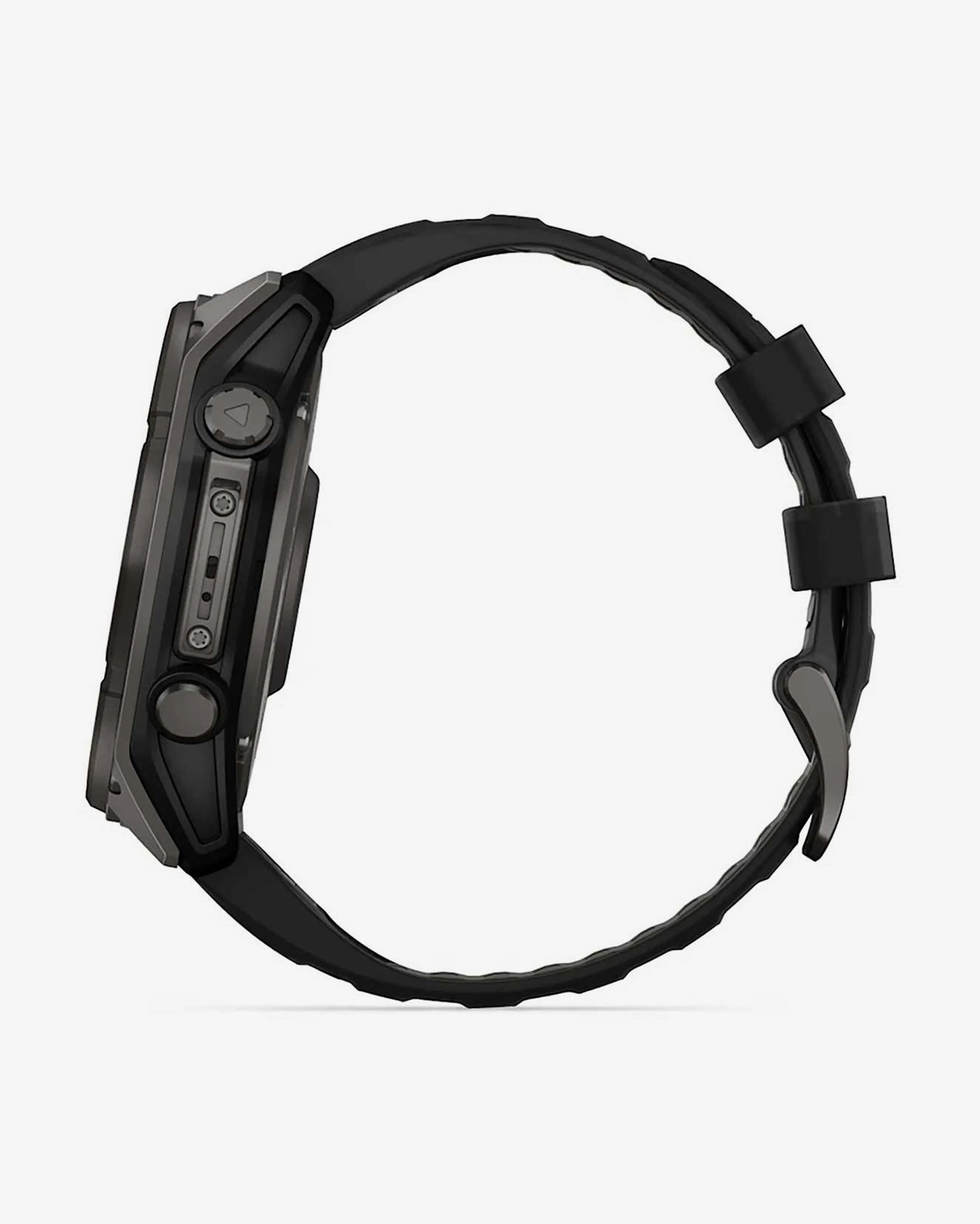 Bracelete Garmin Fenix 8 Sapphire Solar 51mm em titânio, cinzento carbono e preto