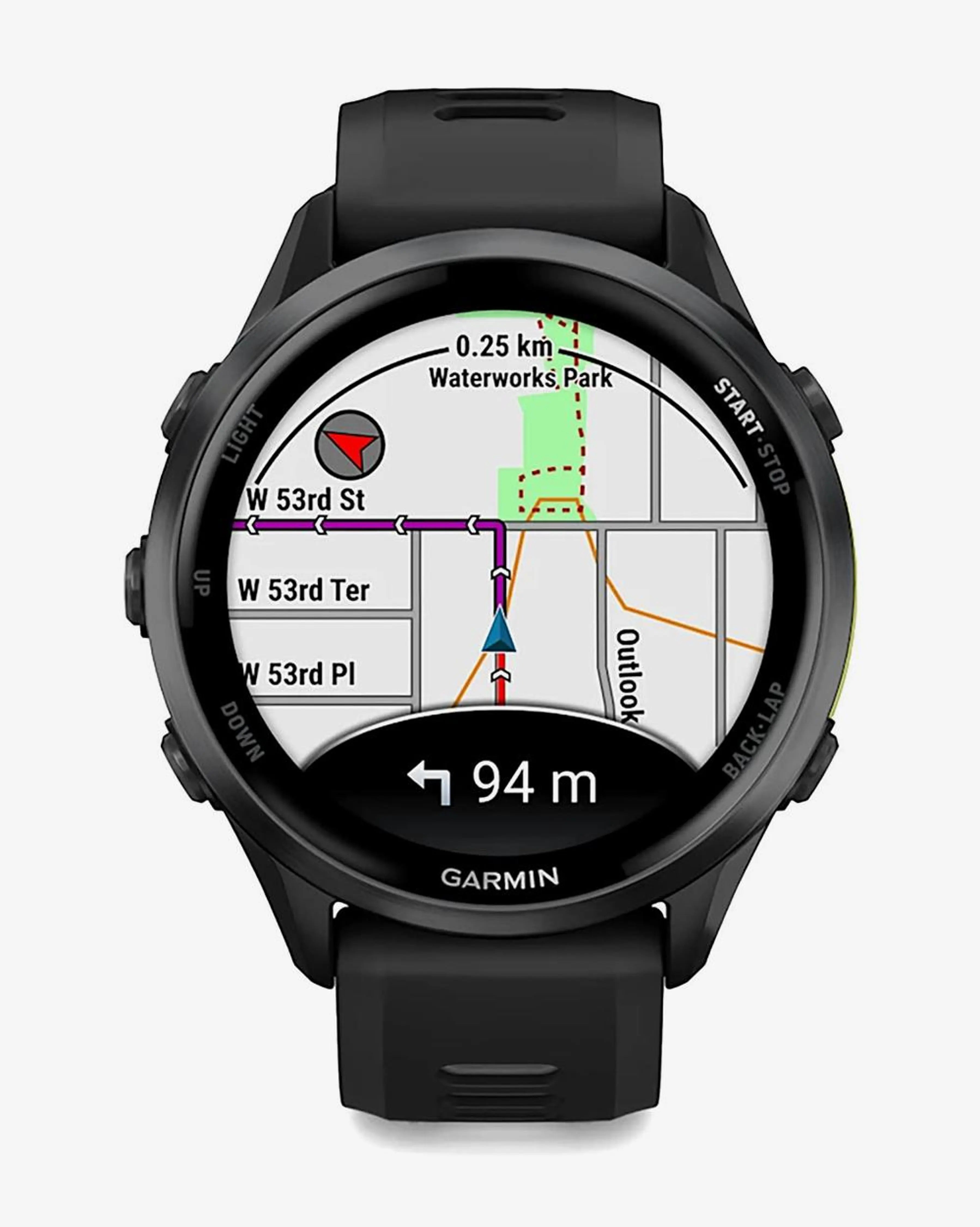 Pulseira preta cinzento escuro para Garmin Forerunner 970