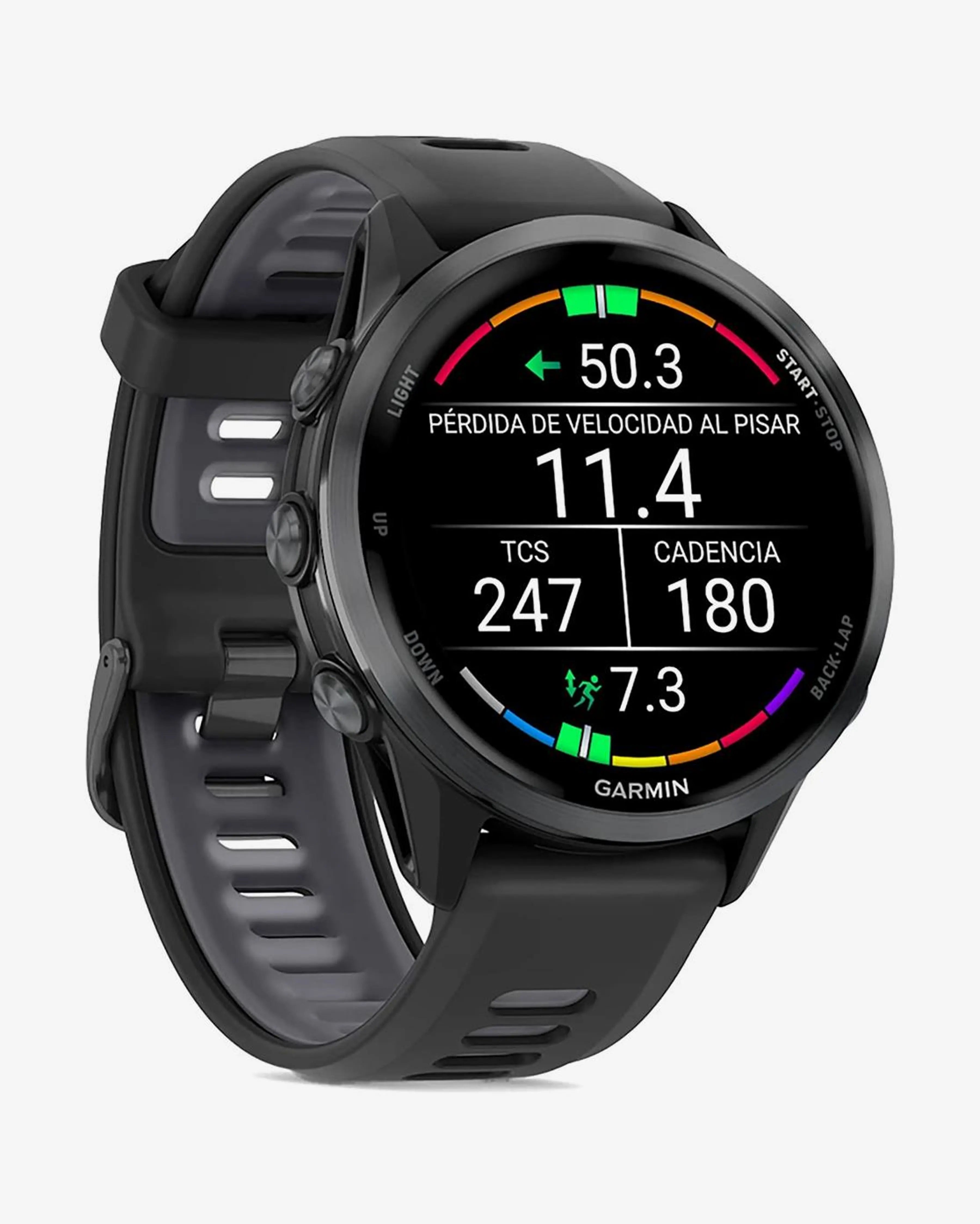Pulseira preta cinzento escuro para Garmin Forerunner 970