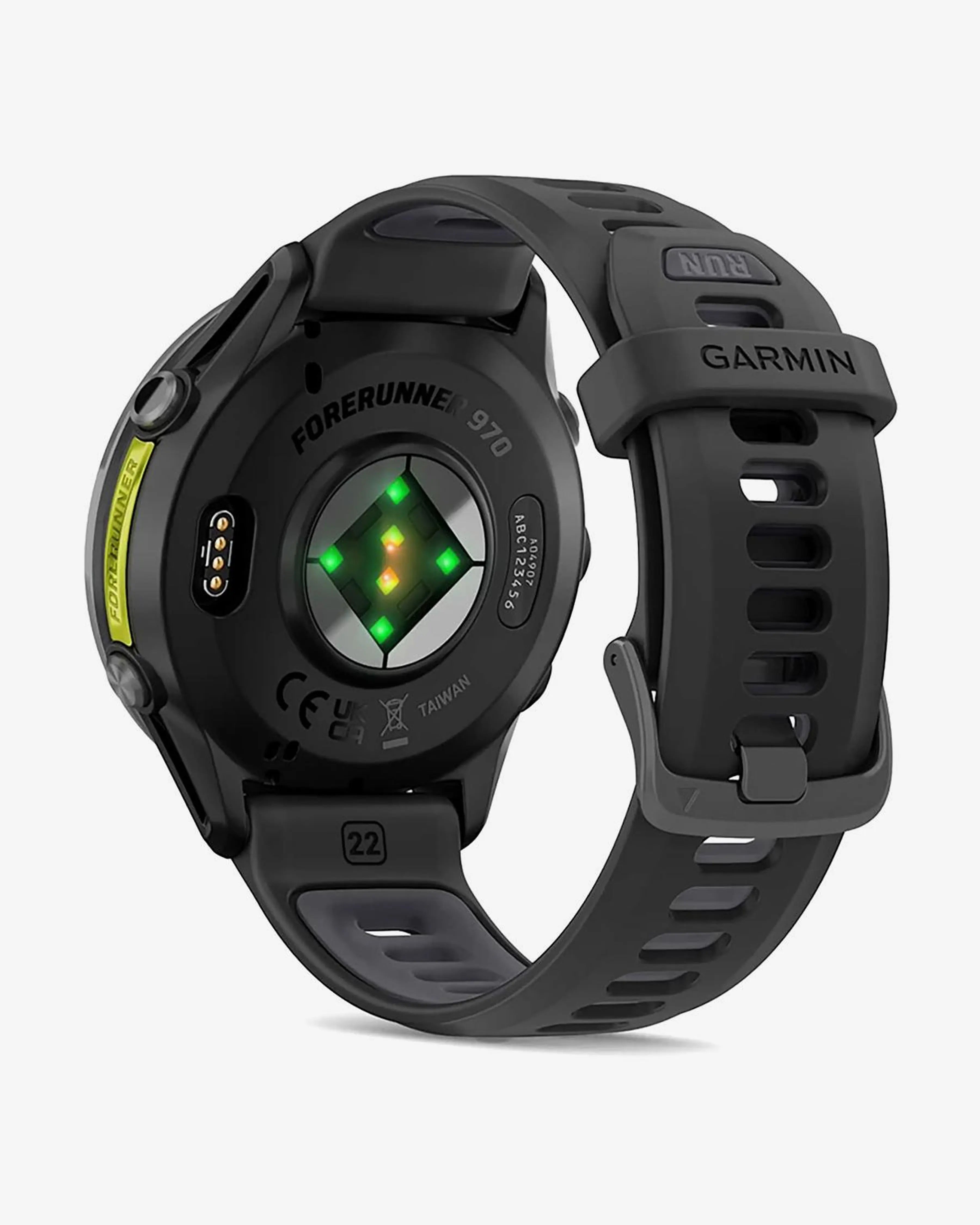 Garmin Forerunner 970 gris oscuro correa negro