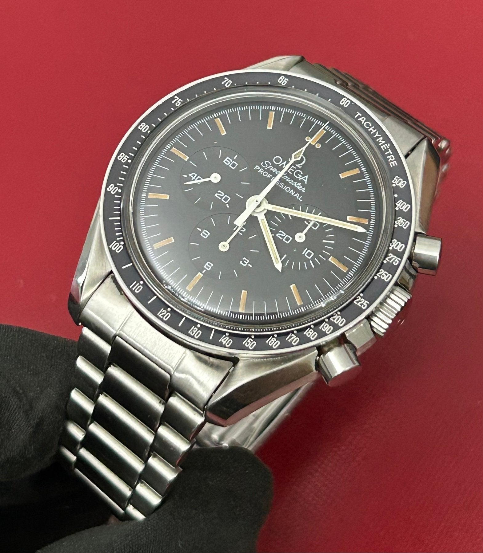 Omega - Speedmaster Moonwatch 861 Apollo XI Amarelo - 1450808 - Homem - 1980-1989