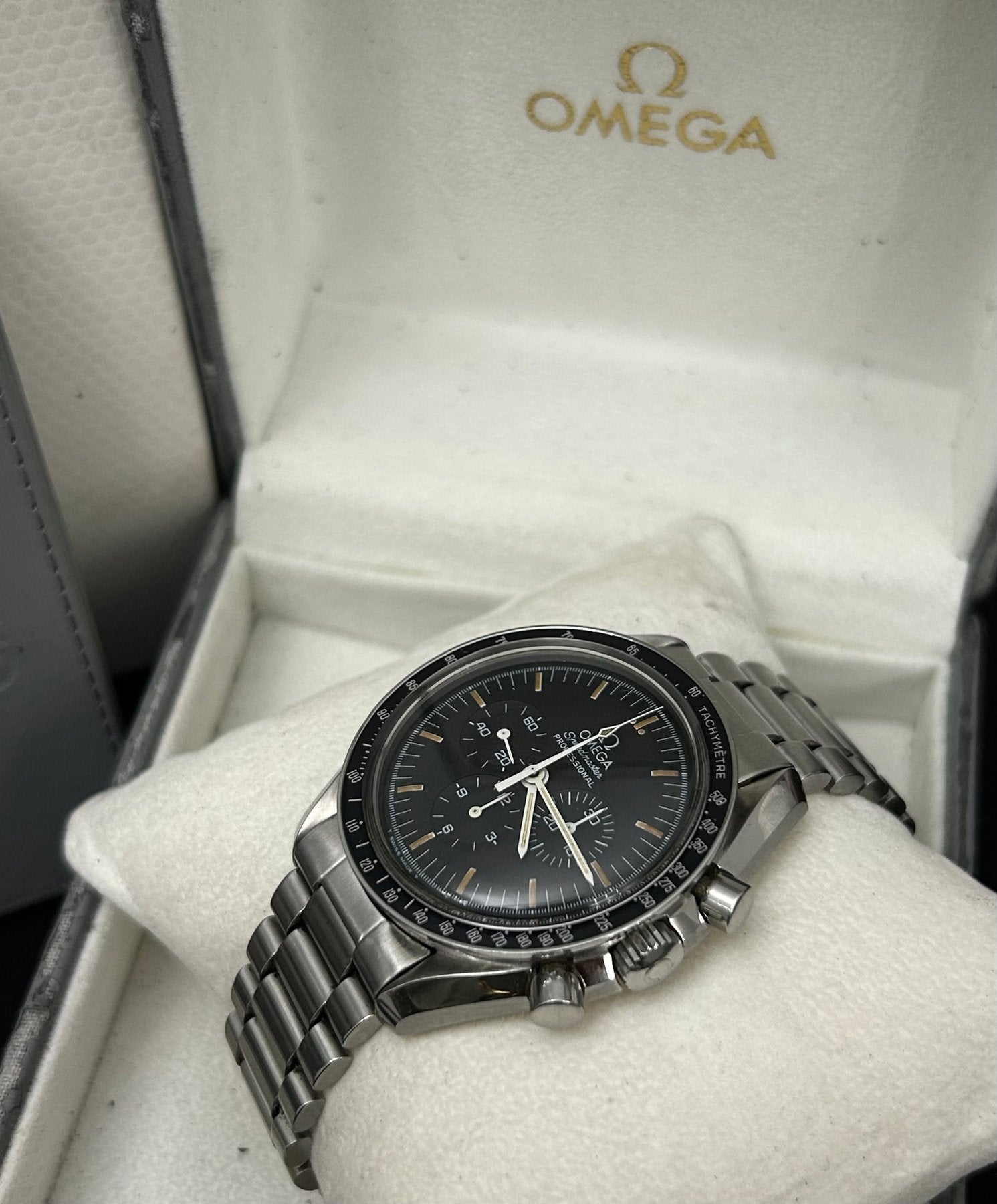 Omega - Speedmaster Moonwatch 861 Apollo XI Amarelo - 1450808 - Homem - 1980-1989