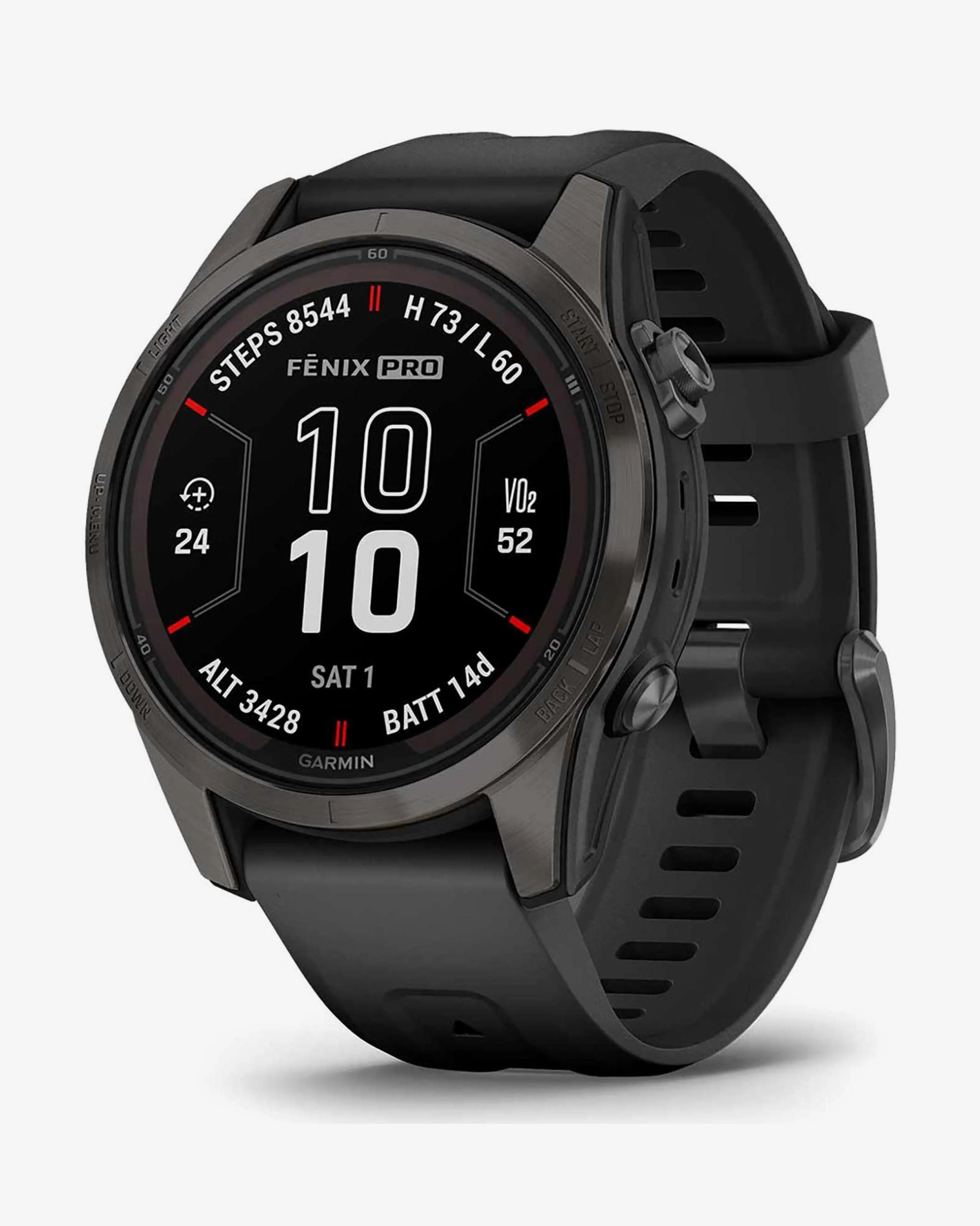Pulseira Garmin Fenix ​​​​7S Pro Sapphire Solar Titanium Carbon Grey Black