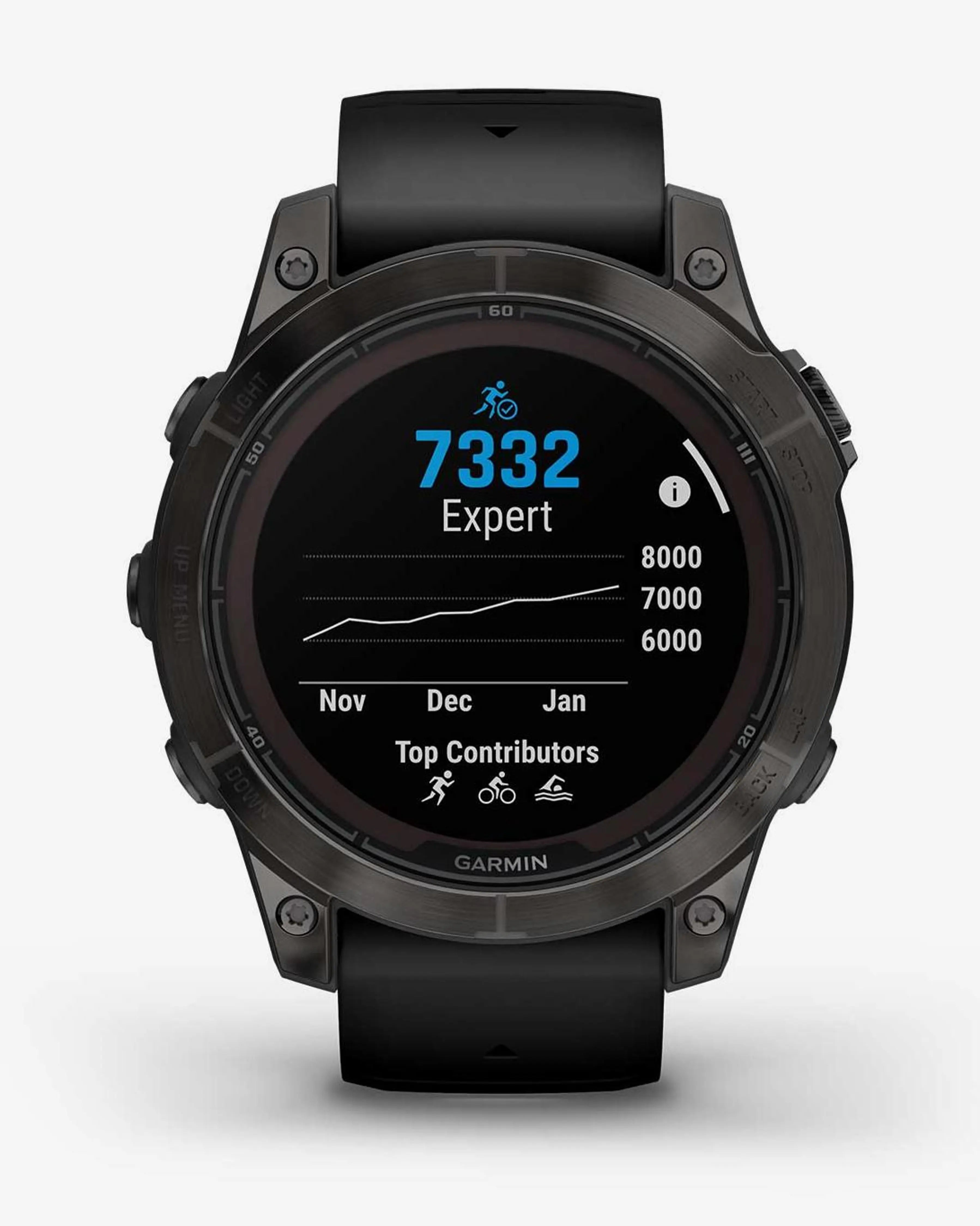 Pulseira Garmin Fenix ​​​​7 Pro Sapphire Solar Titanium Carbon Grey Black