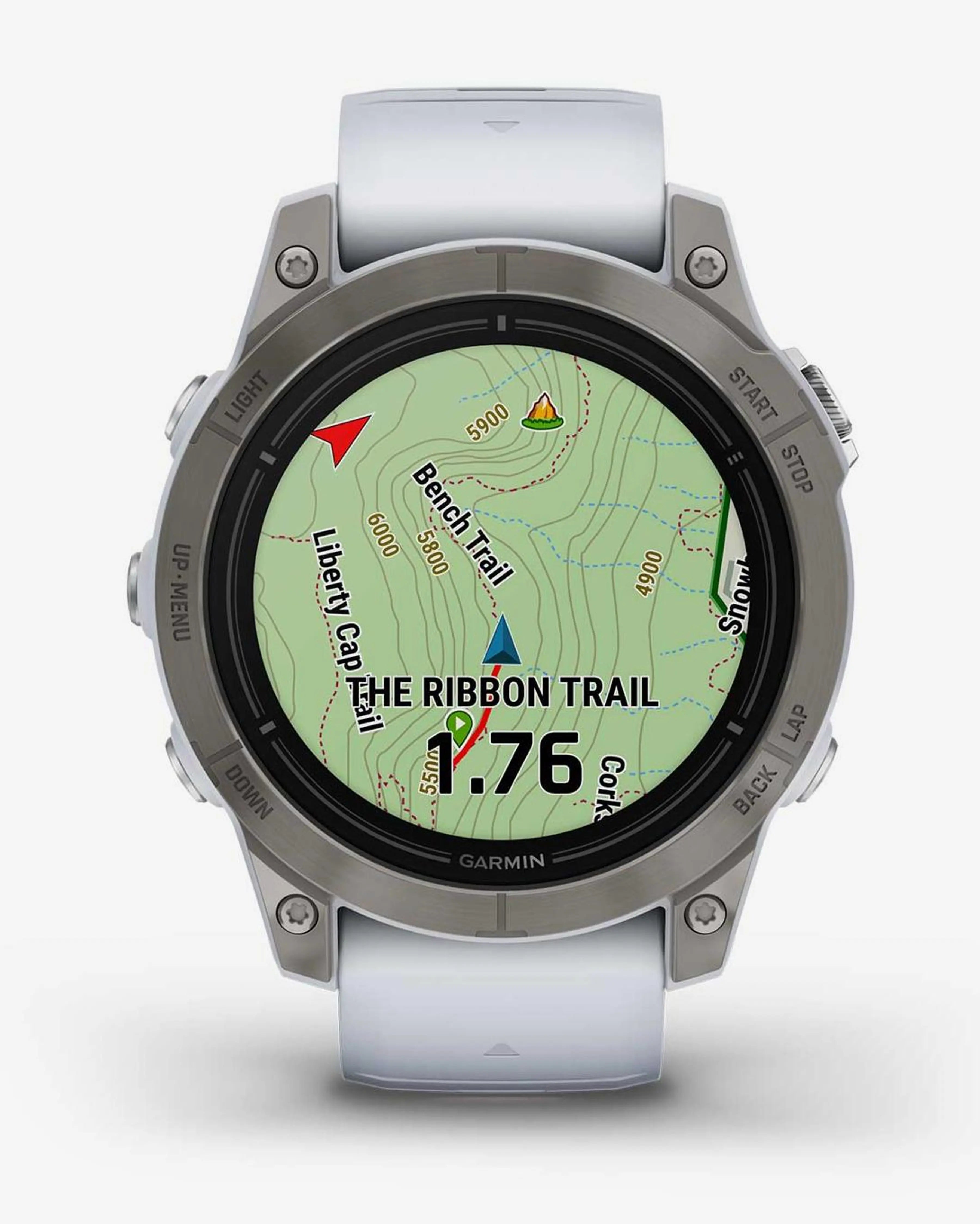 Bracelete em titânio branco para Garmin EPIX 2 PRO Sapphire 47 mm