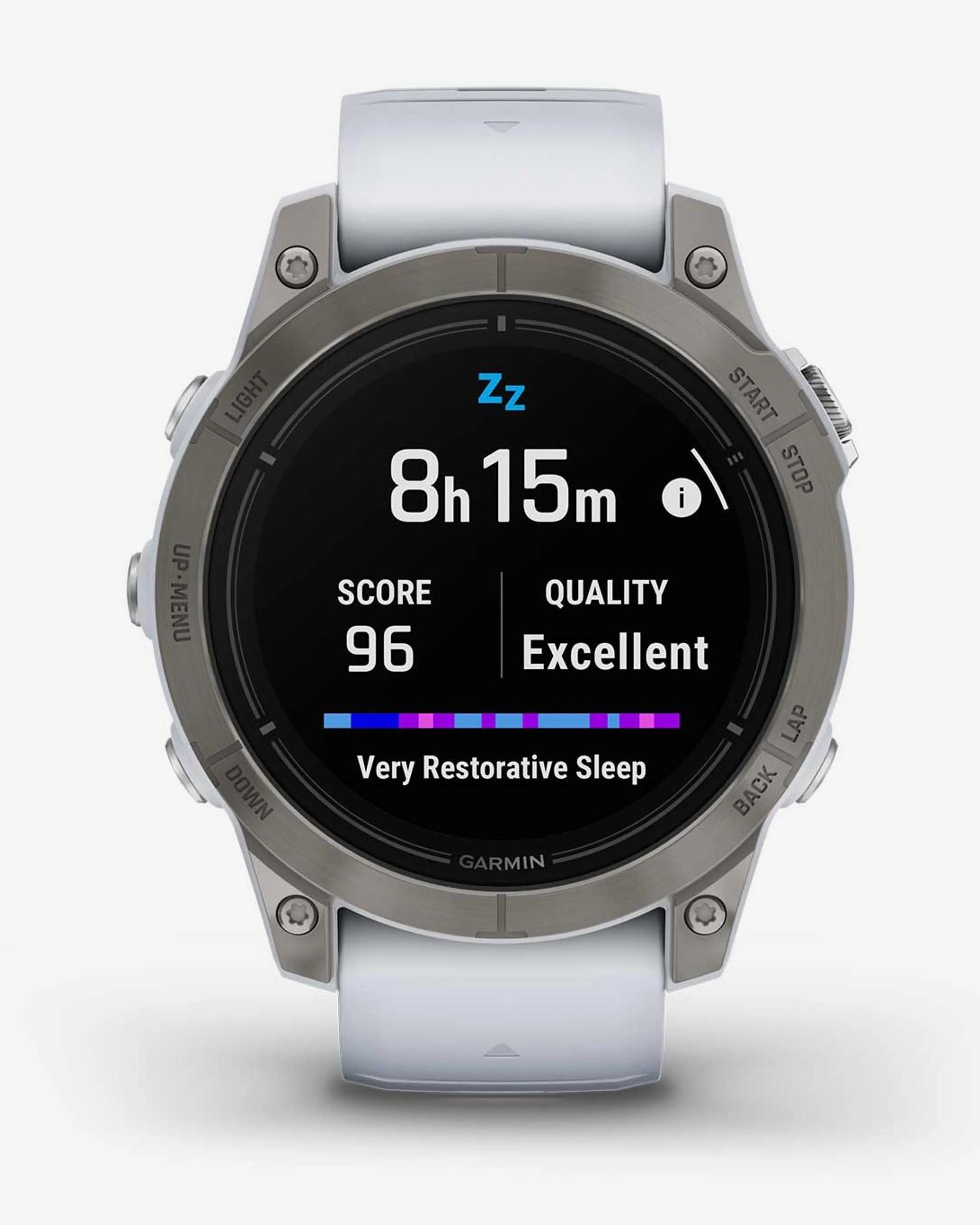 Bracelete em titânio branco para Garmin EPIX 2 PRO Sapphire 47 mm