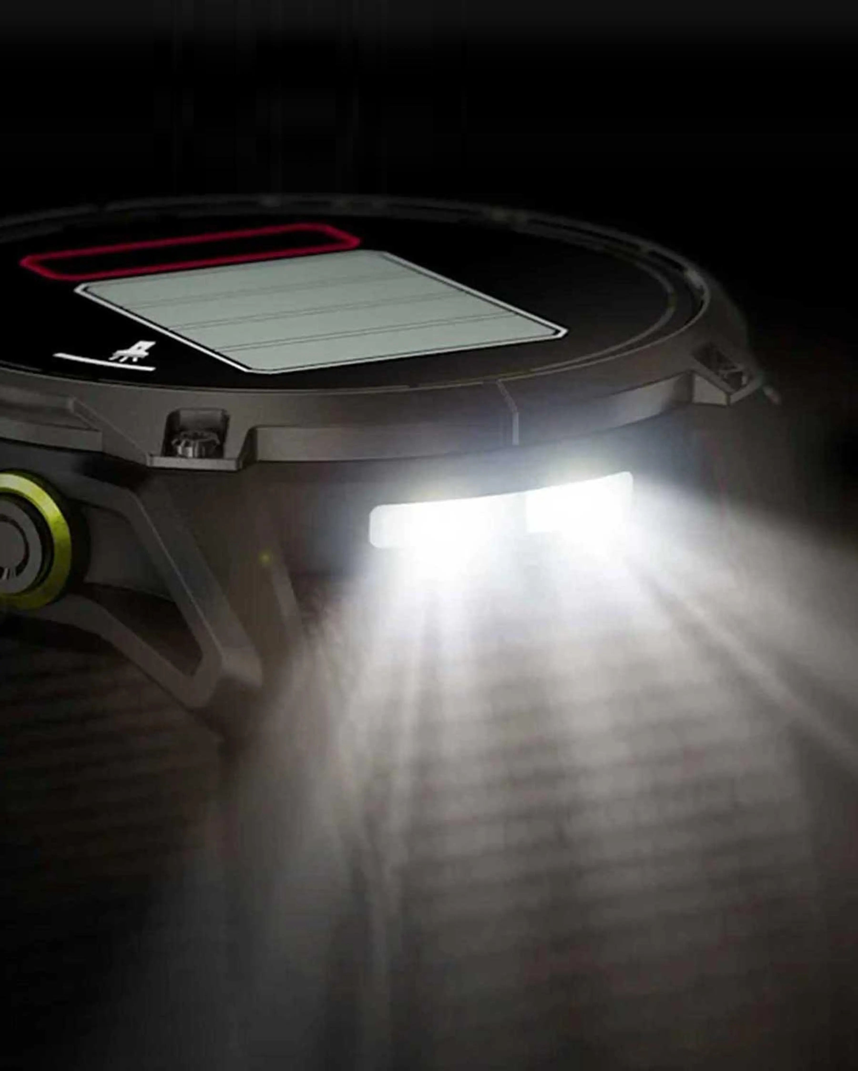 Bracelete Garmin Enduro 3 Sapphire Solar 51 mm em titânio, cinzento carbono e preto.