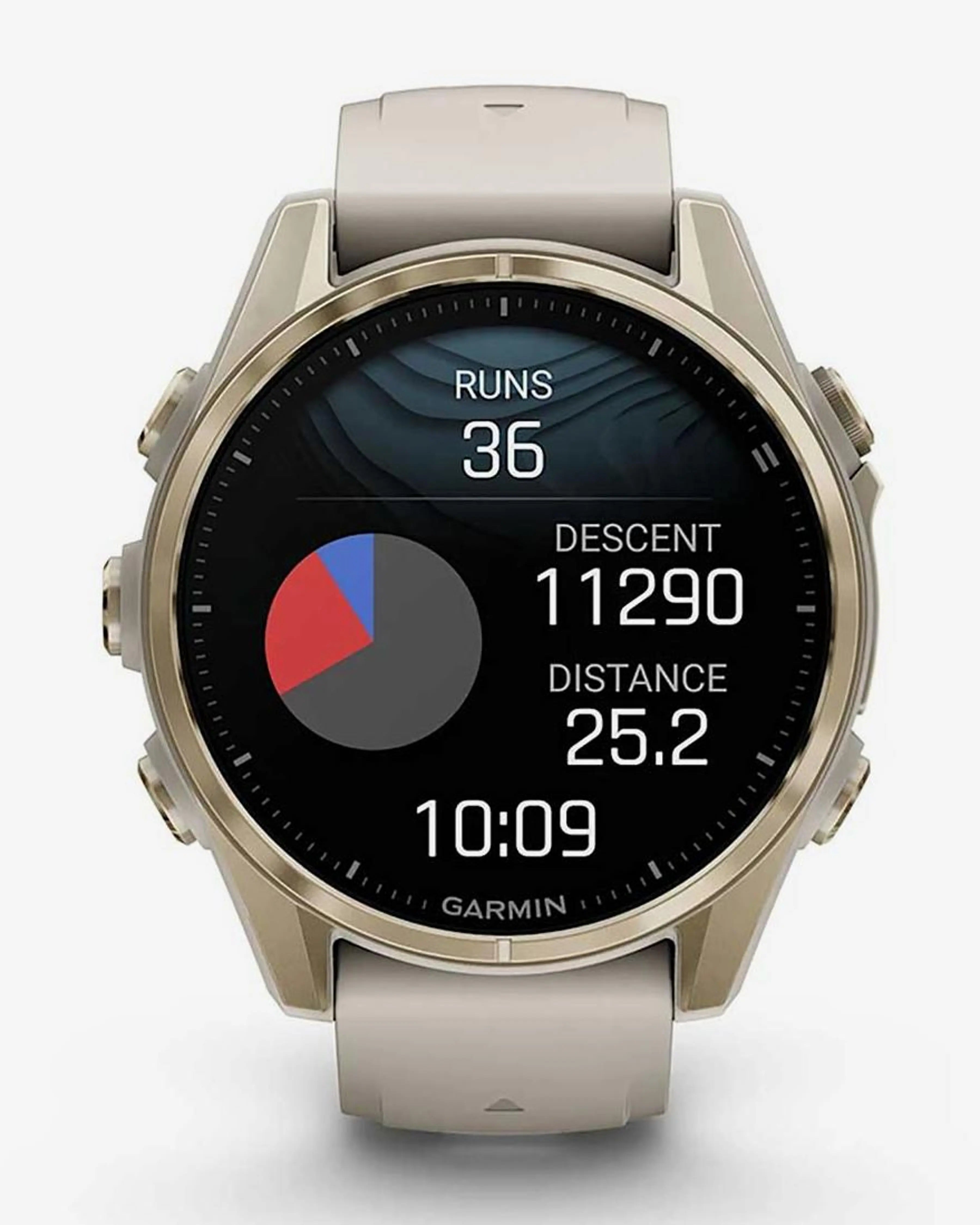 Pulseira bege dourada para Garmin Fenix ​​​​8 AMOLED Sapphire 43mm