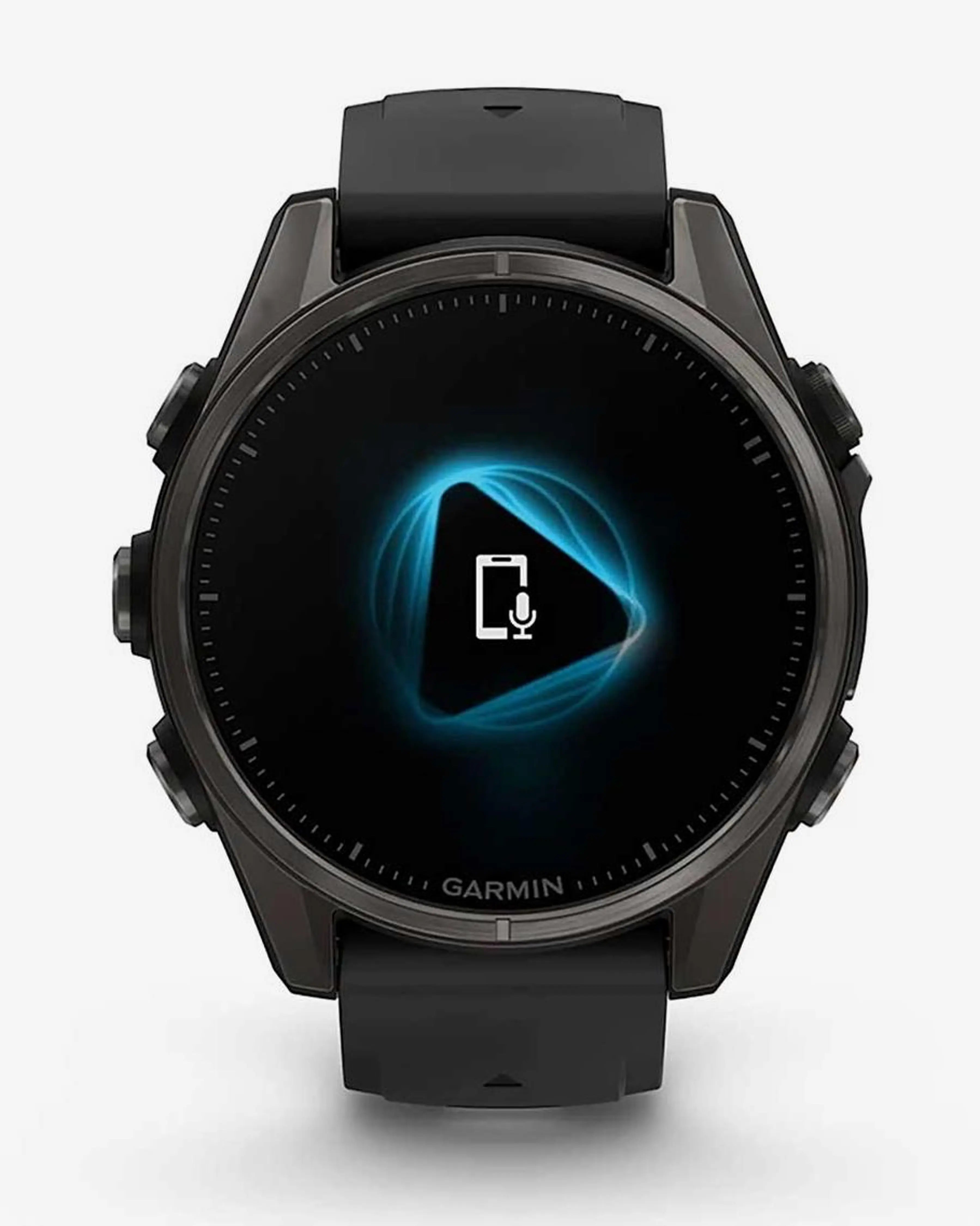 Bracelete Garmin Fenix ​​​​8 AMOLED Sapphire 43mm em titânio, cinzento carbono e preto