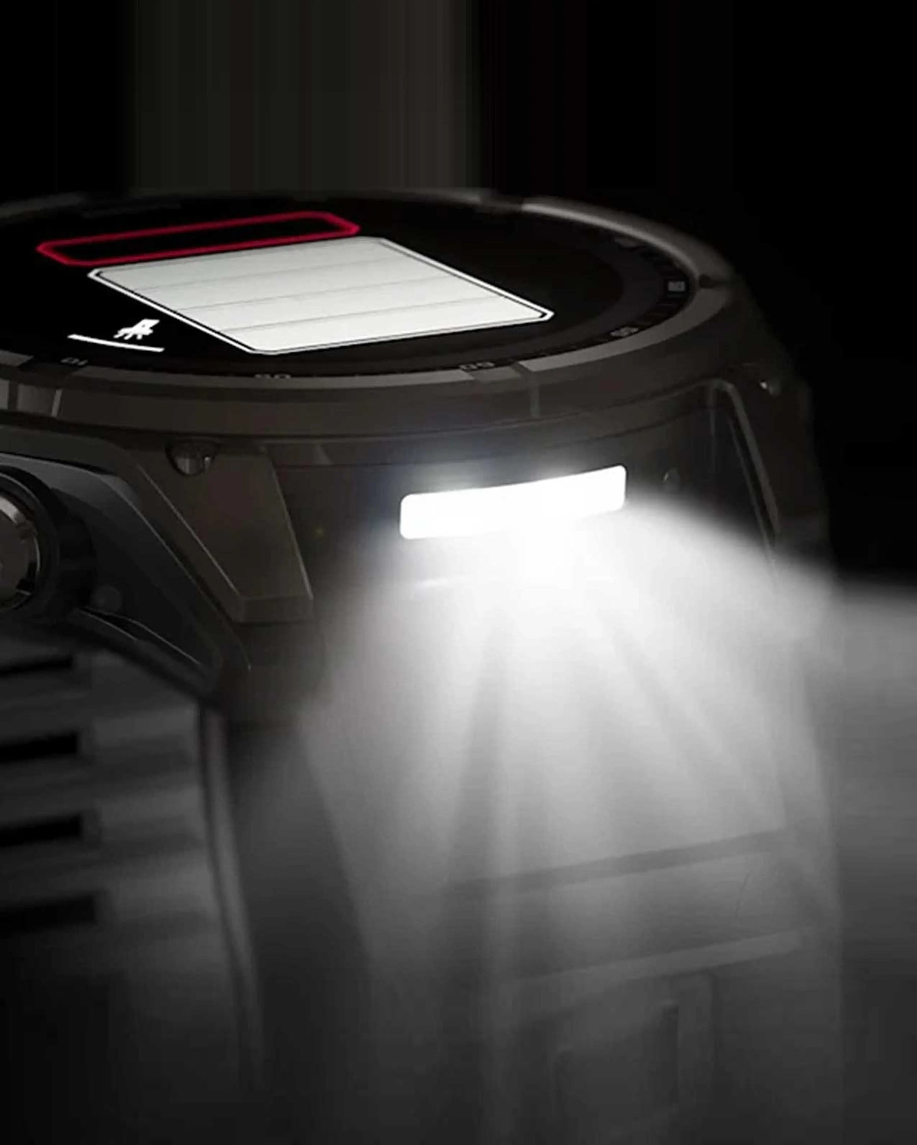 Bracelete Garmin Fenix ​​​​8 Sapphire Solar 51mm em titânio, cinzento carbono e preto