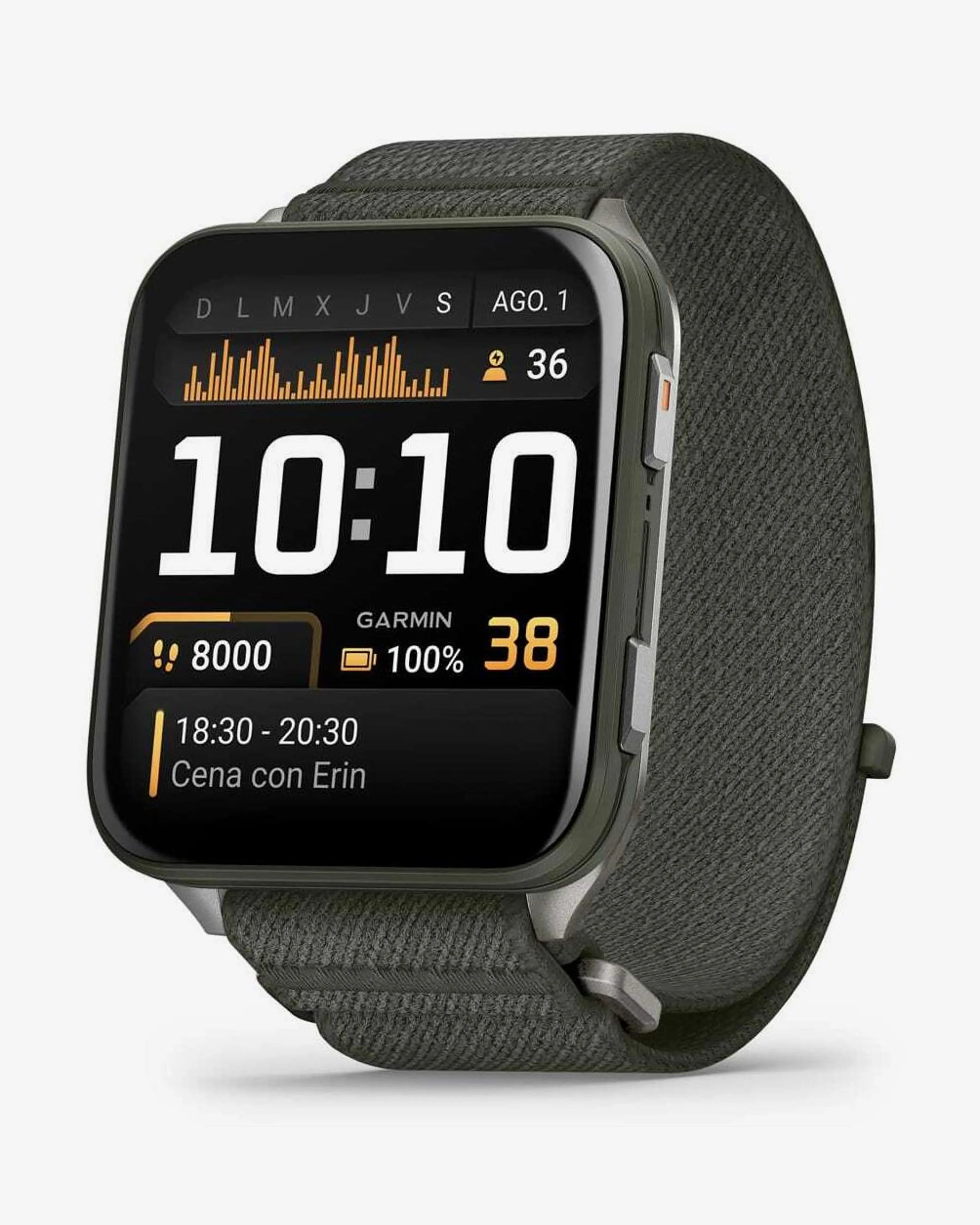 Garmin Venu X1 verde com bracelete verde