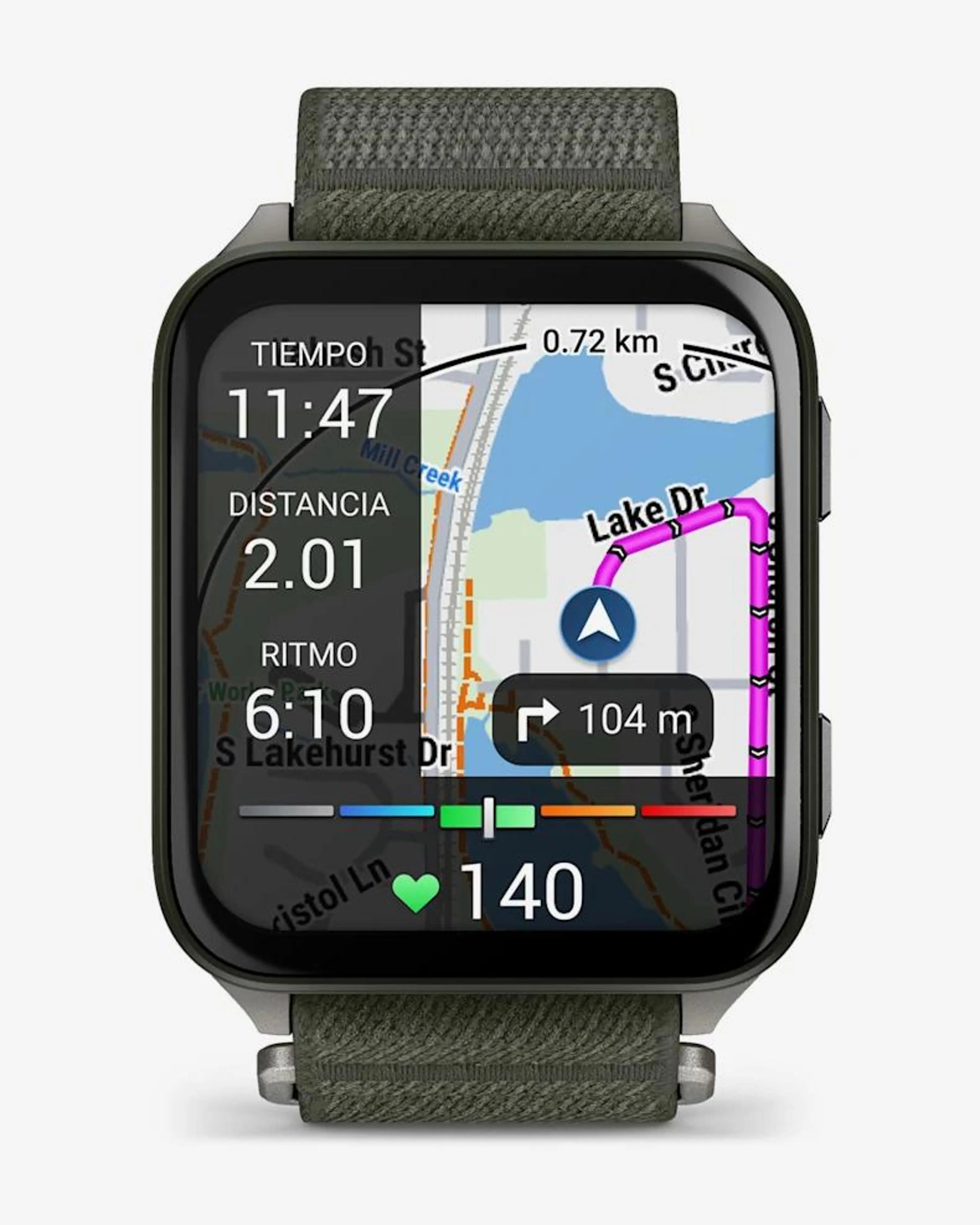 Garmin Venu X1 verde com bracelete verde