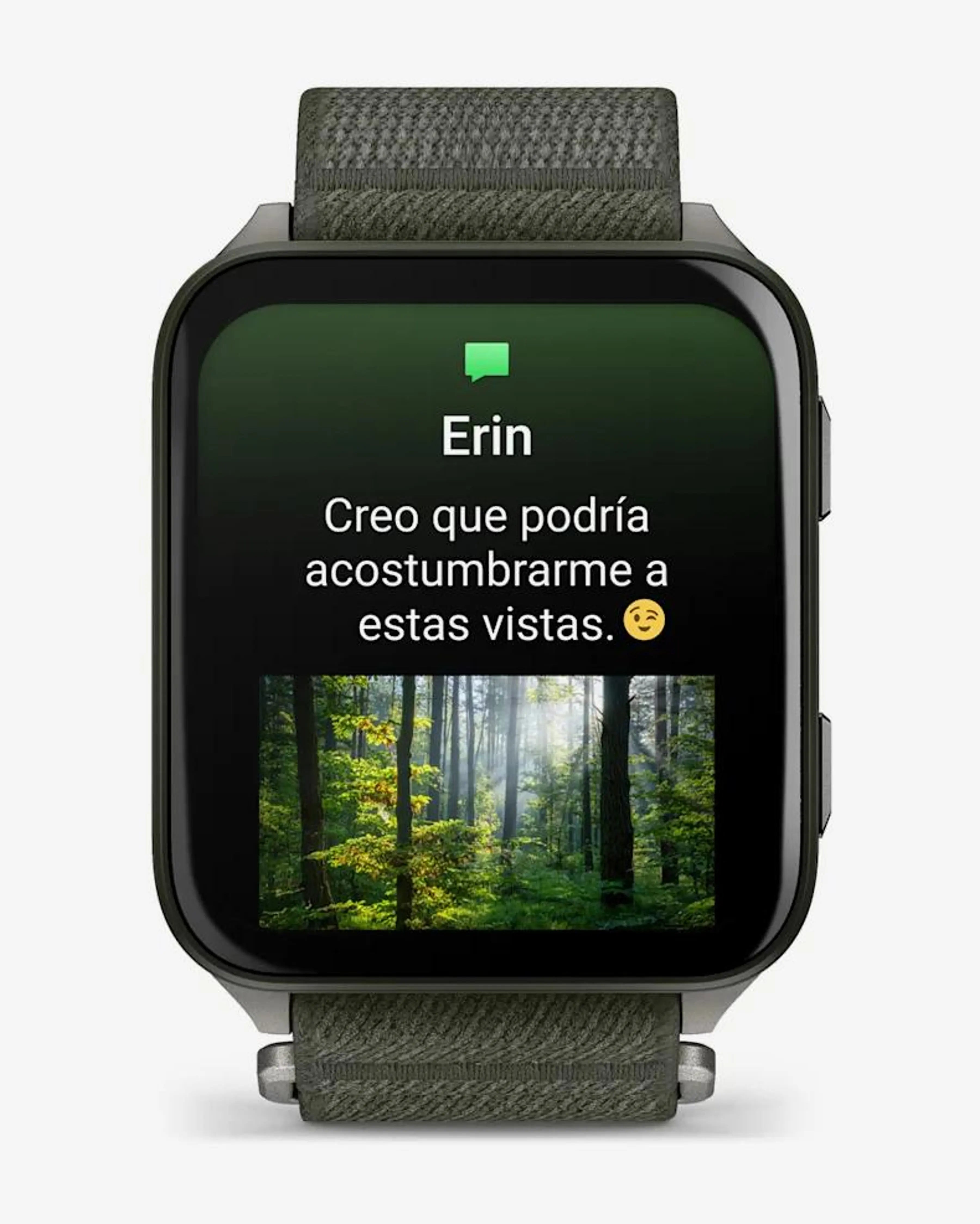Garmin Venu X1 verde com bracelete verde