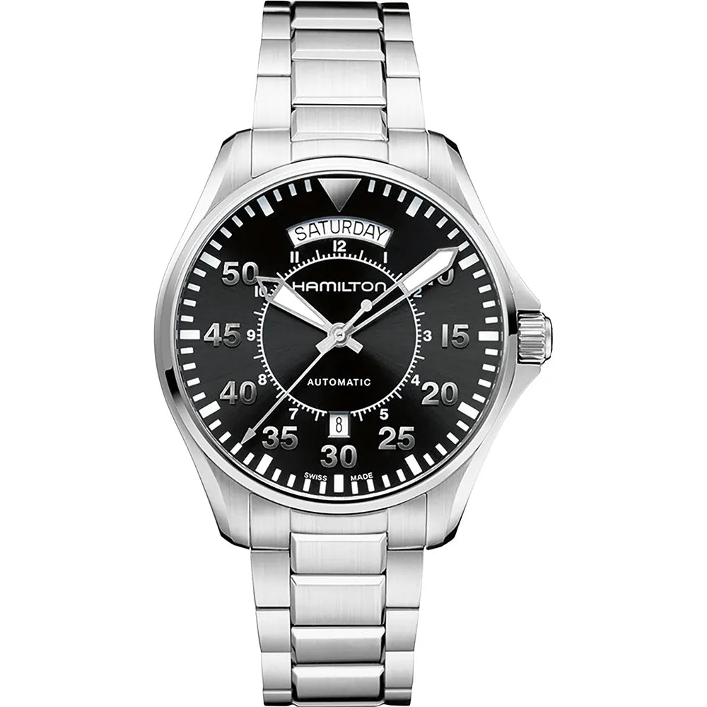 Relógio de piloto Hamilton Khaki Aviation H64615135 Khaki 
