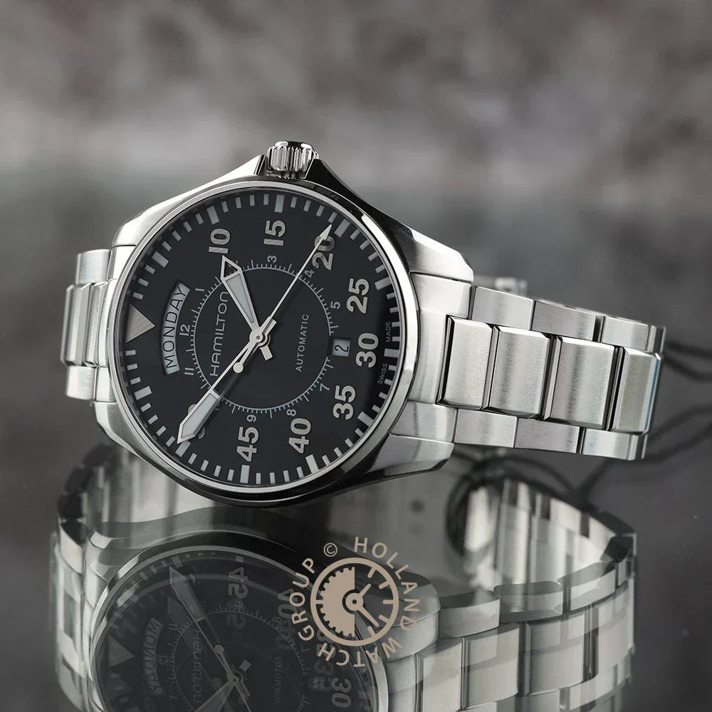 Relógio de piloto Hamilton Khaki Aviation H64615135 Khaki 