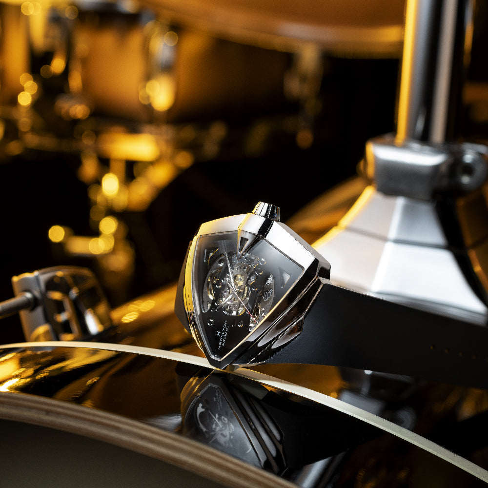 Relógio Hamilton Ventura H24625330 Ventura XXL Esqueleto 