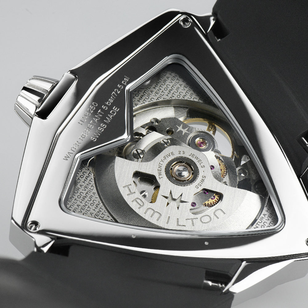 Relógio Hamilton Ventura H24625330 Ventura XXL Esqueleto 