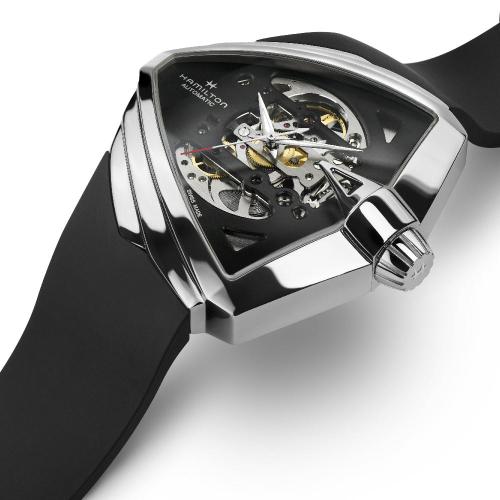 Relógio Hamilton Ventura H24625330 Ventura XXL Esqueleto 