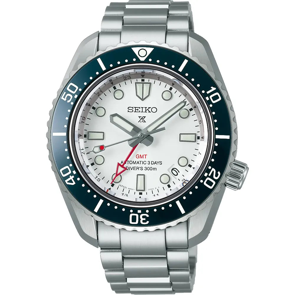 Relógio Seiko Sea SPB519J1 Prospex GMT de 60º Aniversário 