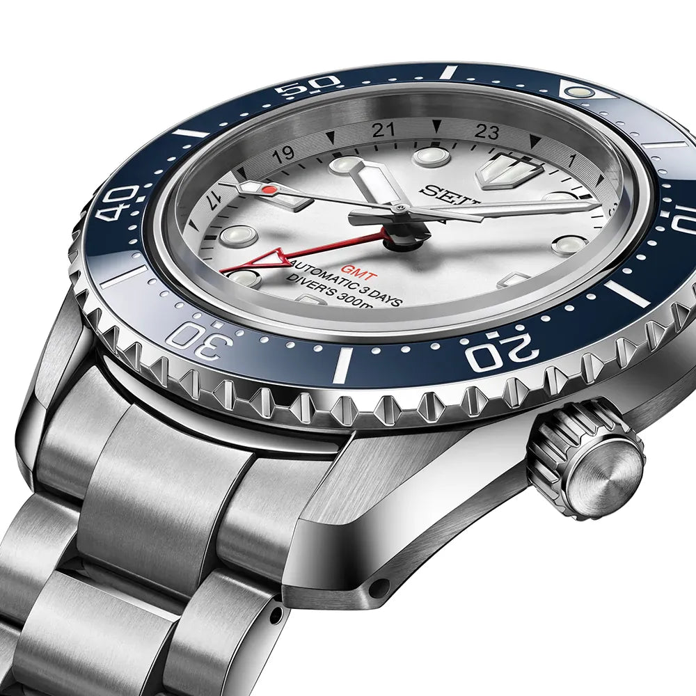 Relógio Seiko Sea SPB519J1 Prospex GMT de 60º Aniversário 
