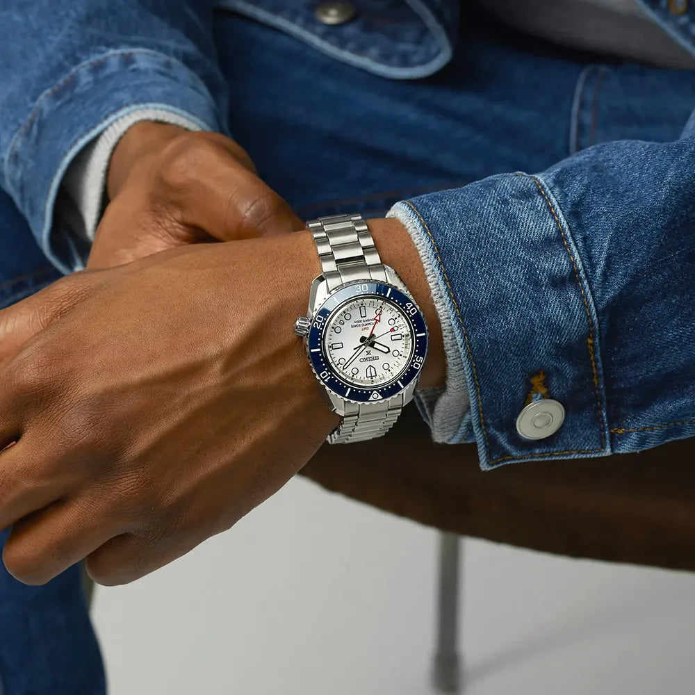 Relógio Seiko Sea SPB519J1 Prospex GMT de 60º Aniversário 