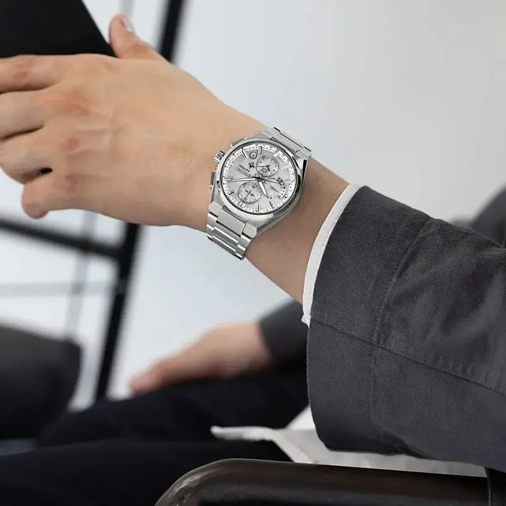 Relógio Seiko Astron SSH159J1 Astron 'Prata Maciça' 