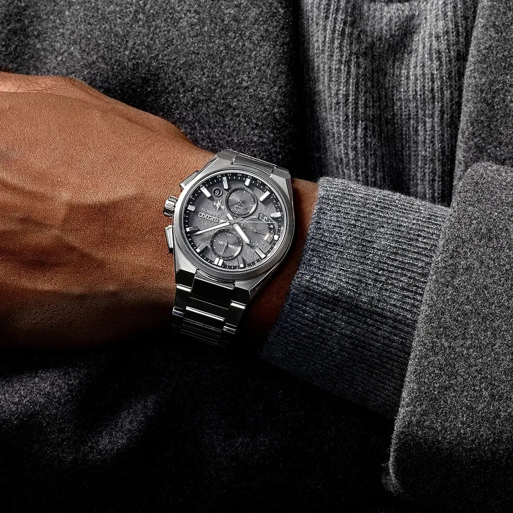 Relógio Seiko Astron SSH163J1 Astron 'Cinzento Celestial' 