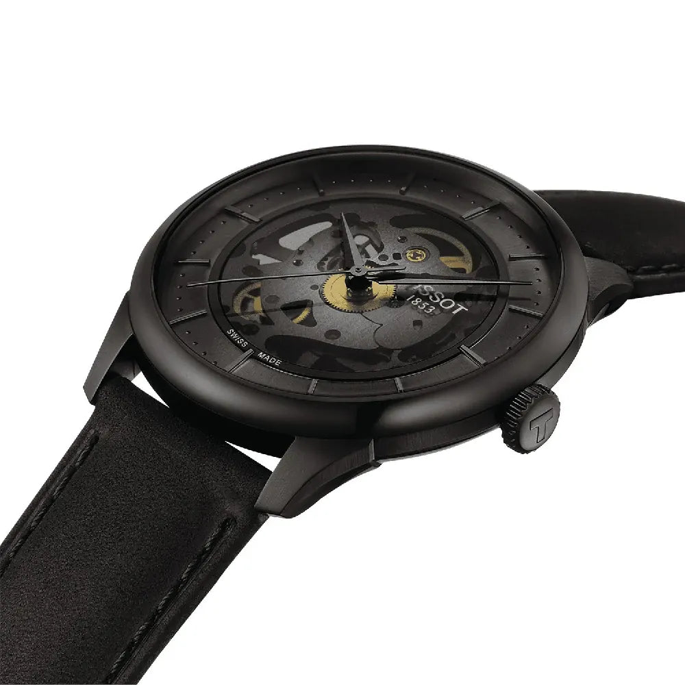 Relógio Tissot T-Classic T1398363644100 Chemin Des Tourelles Squelette 